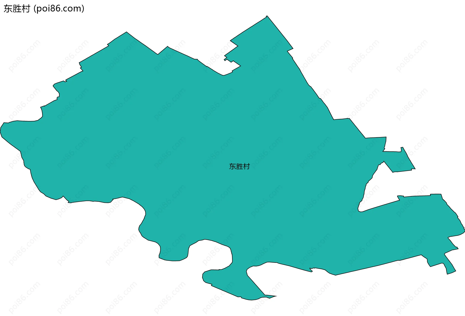 东胜村边界地图