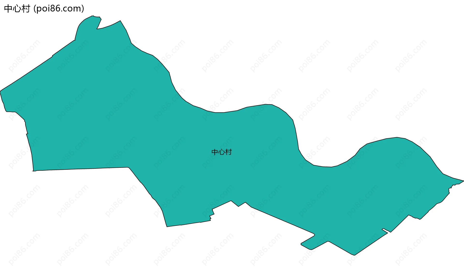 中心村边界地图