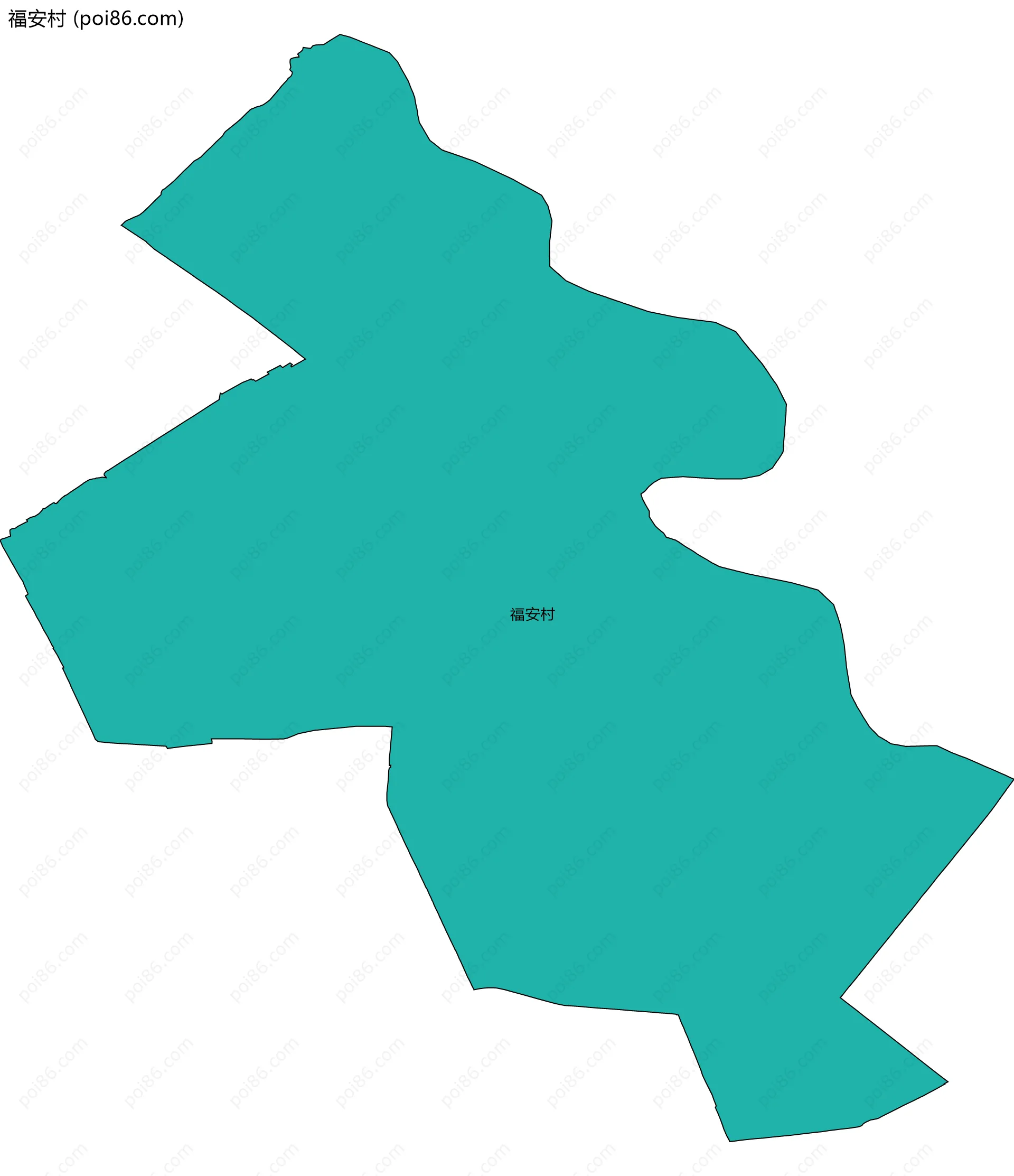 福安村边界地图