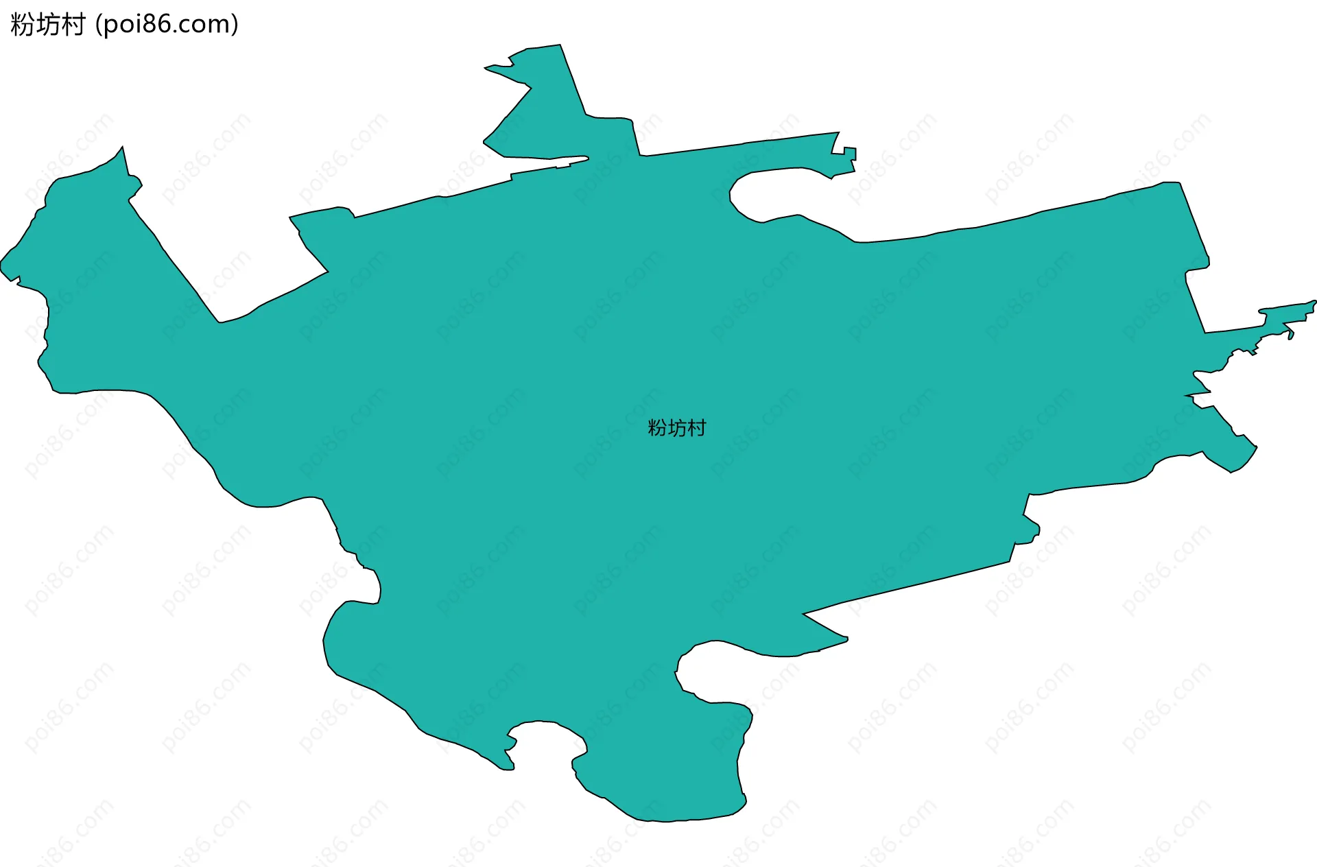 粉坊村边界地图