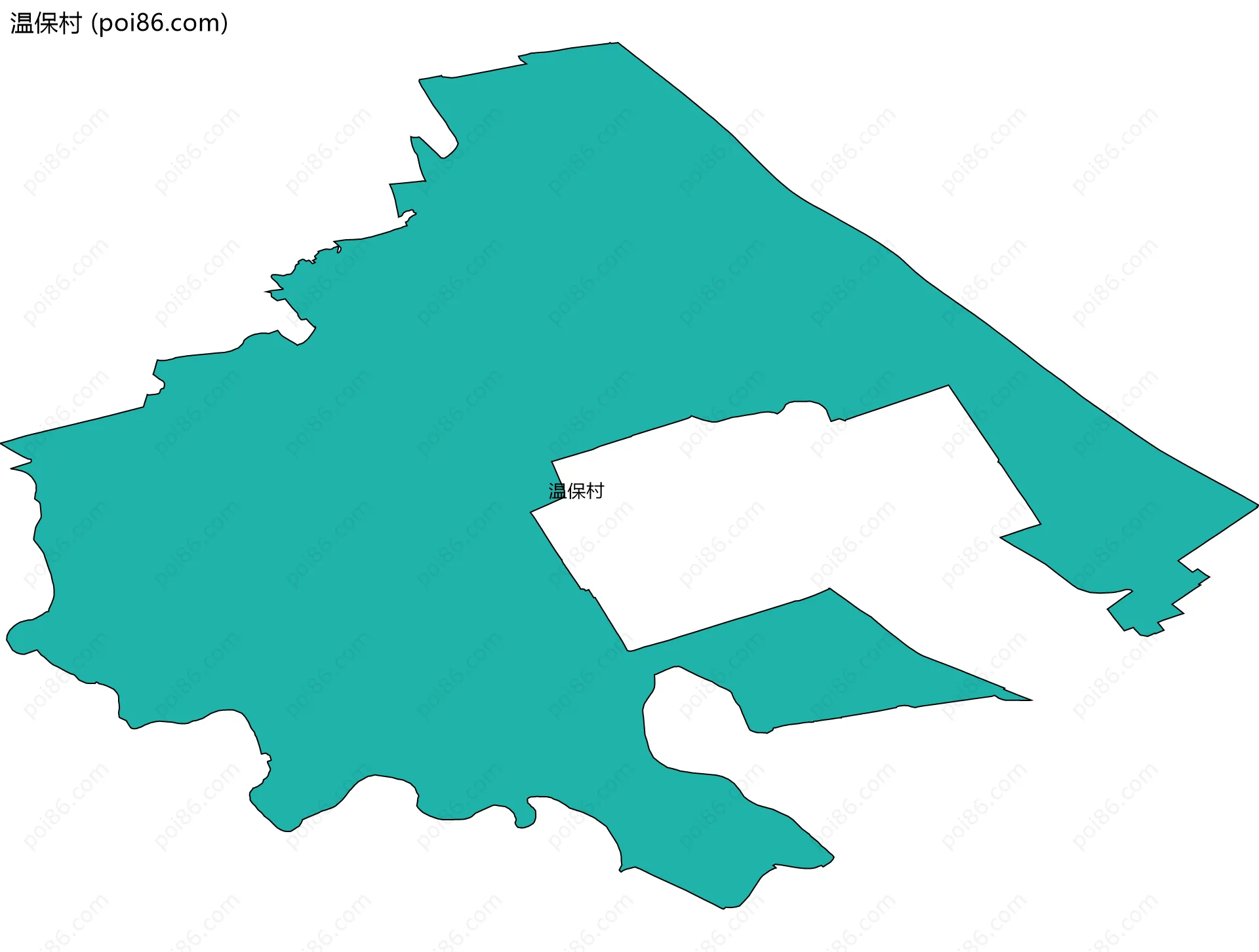 温保村边界地图