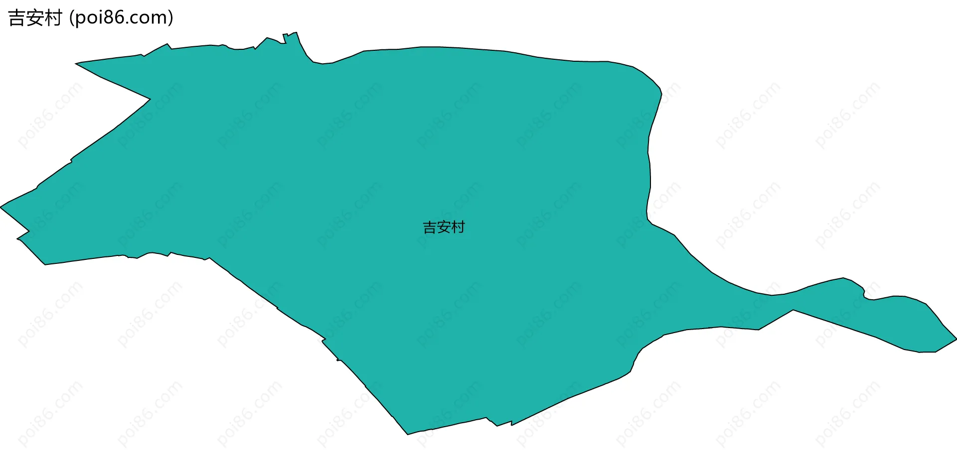 吉安村边界地图