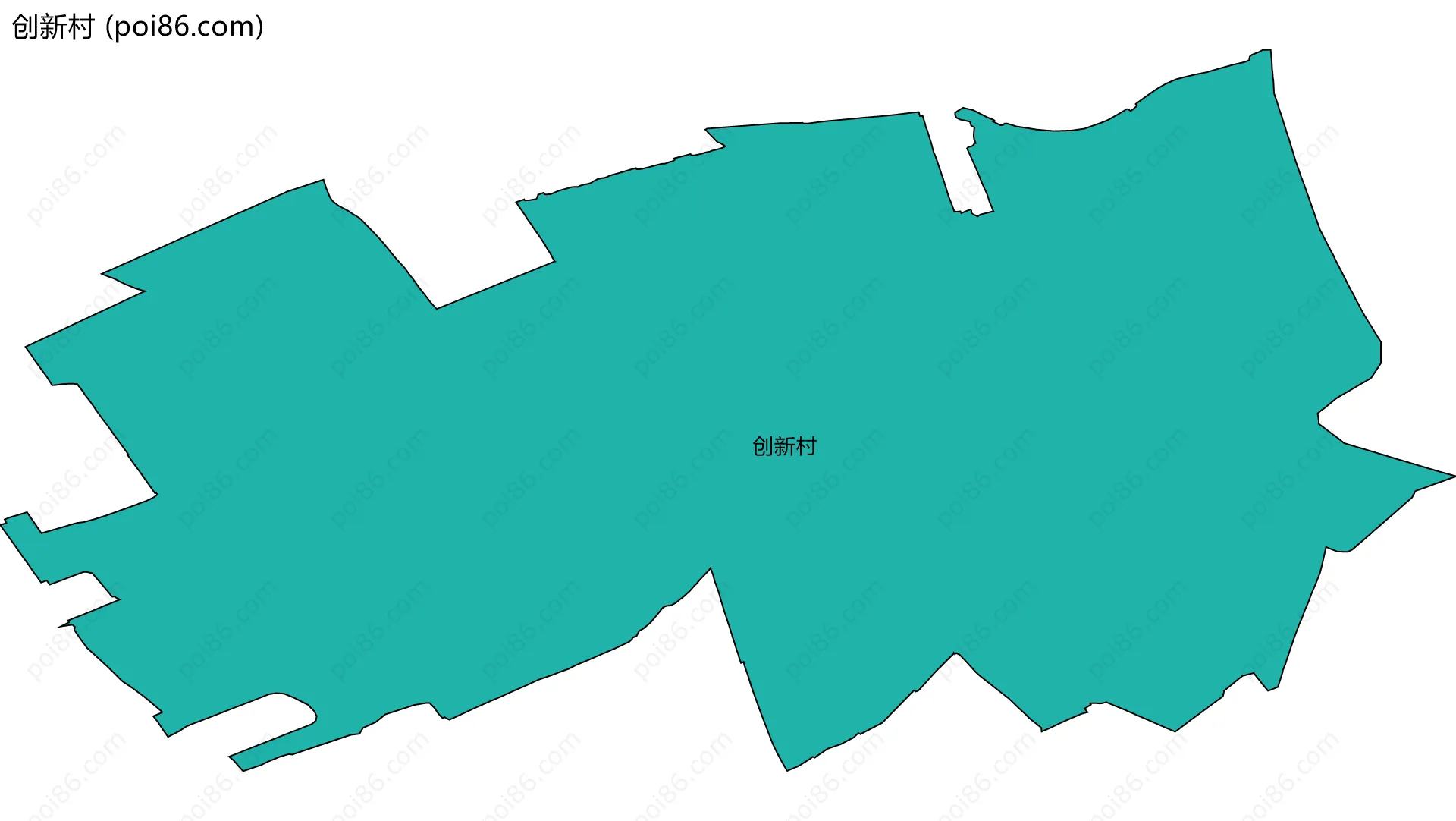 创新村边界地图