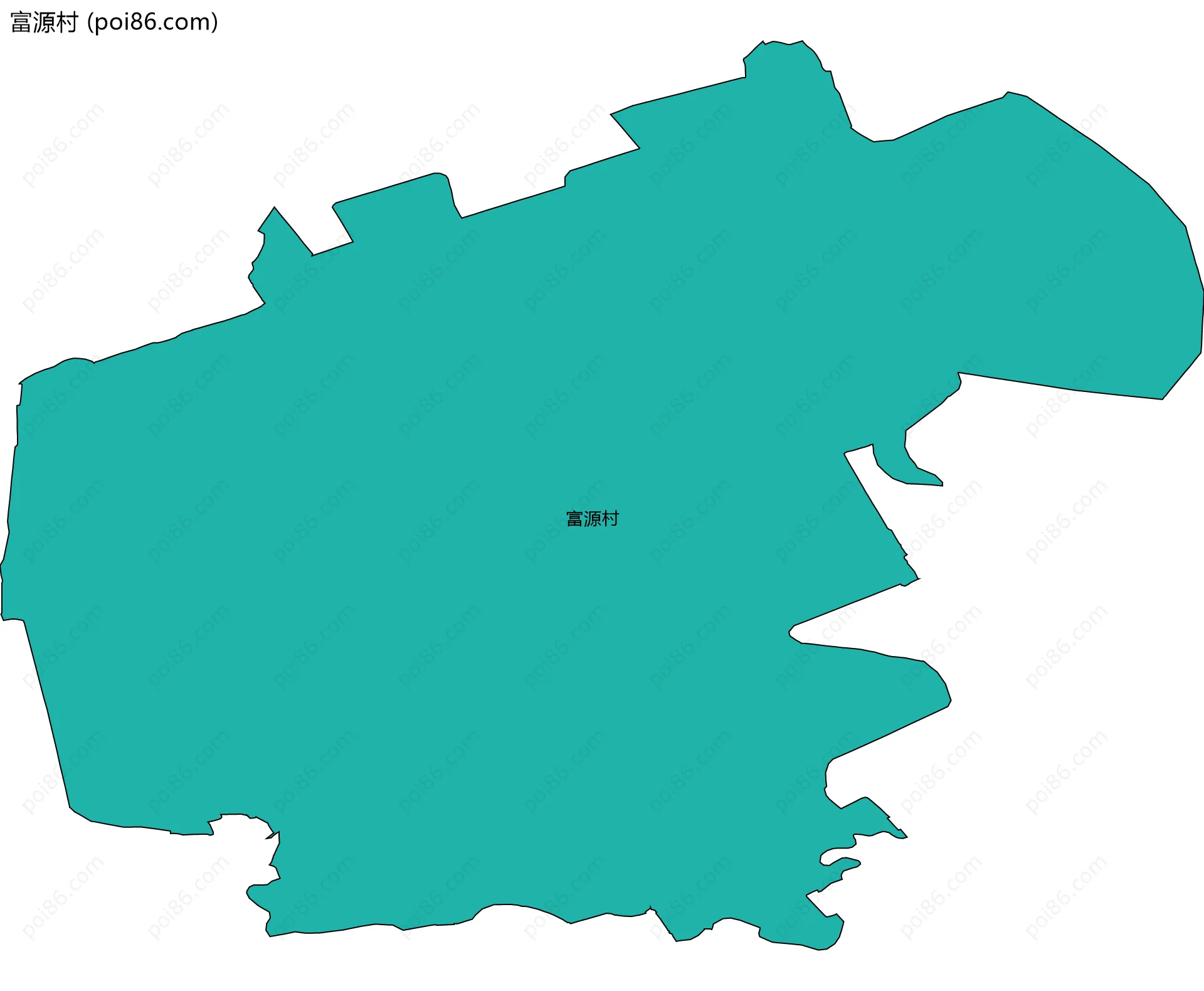 富源村边界地图
