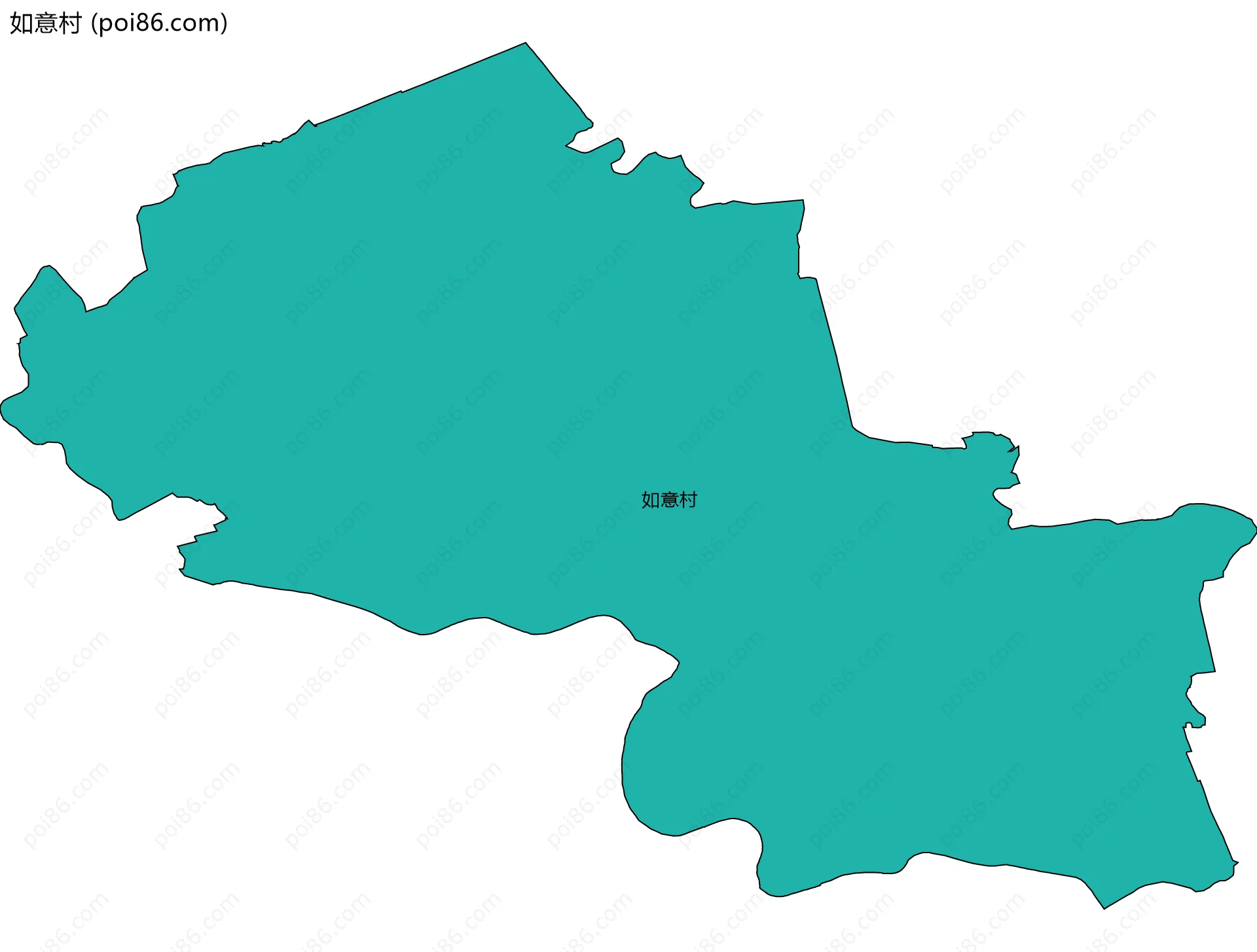 如意村边界地图