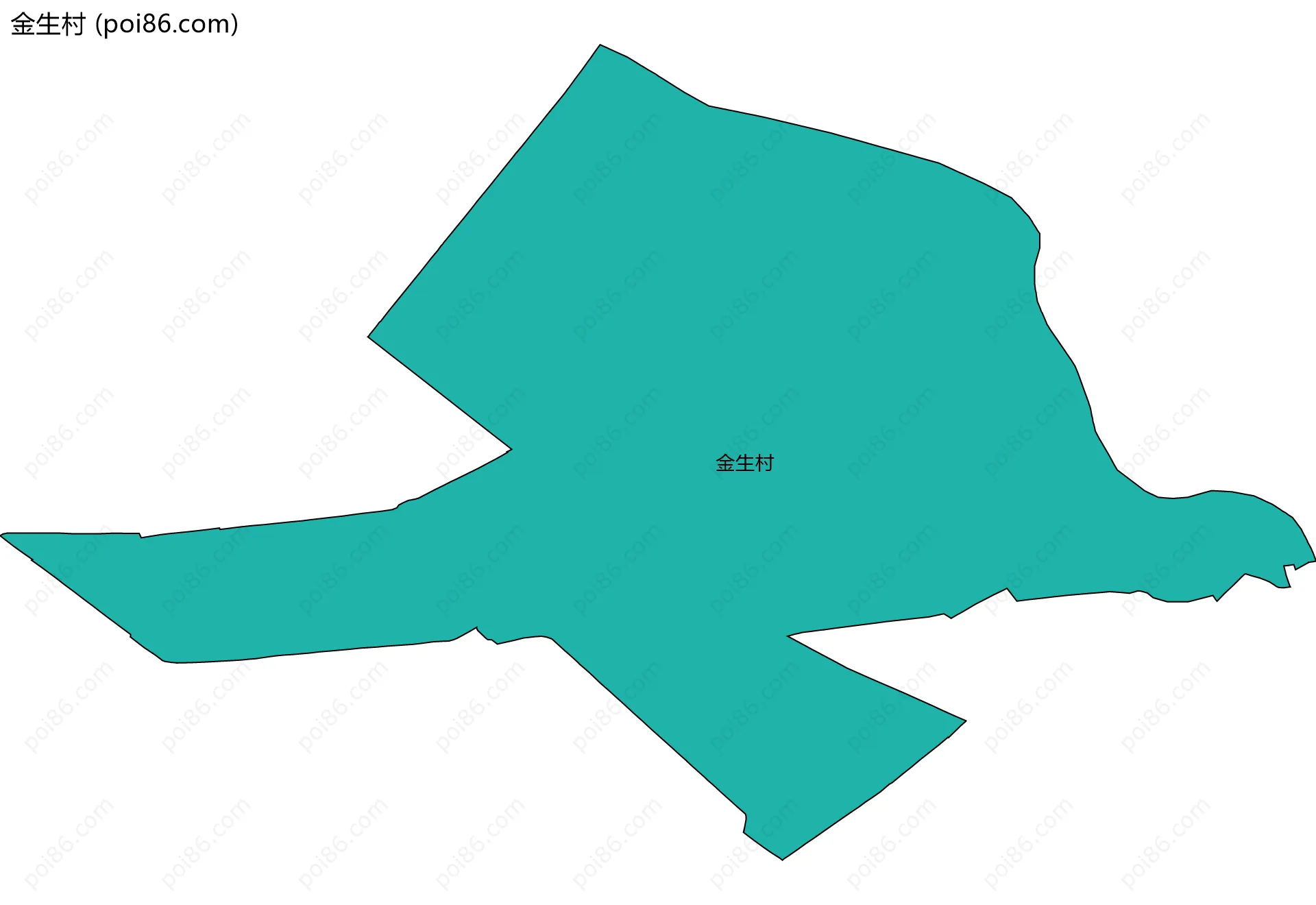 金生村边界地图