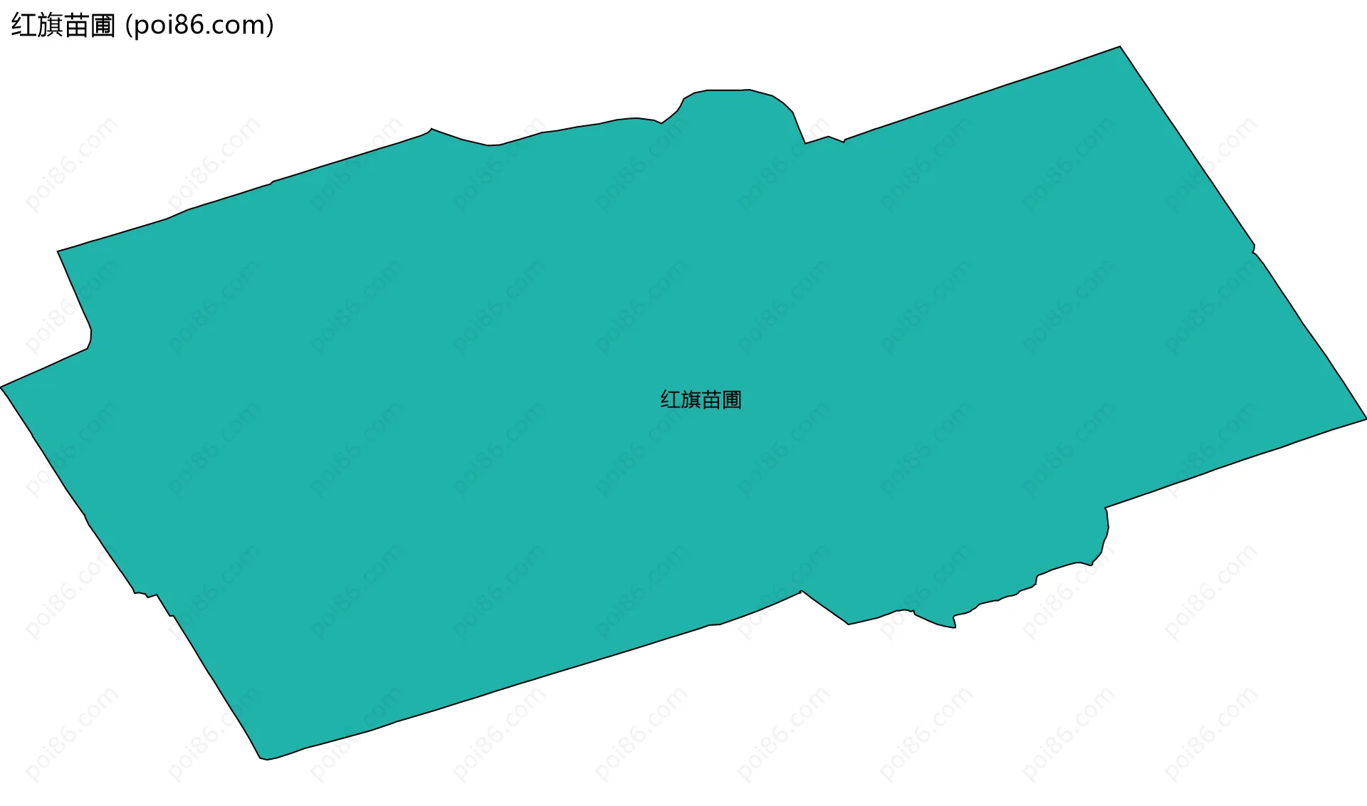 红旗苗圃边界地图