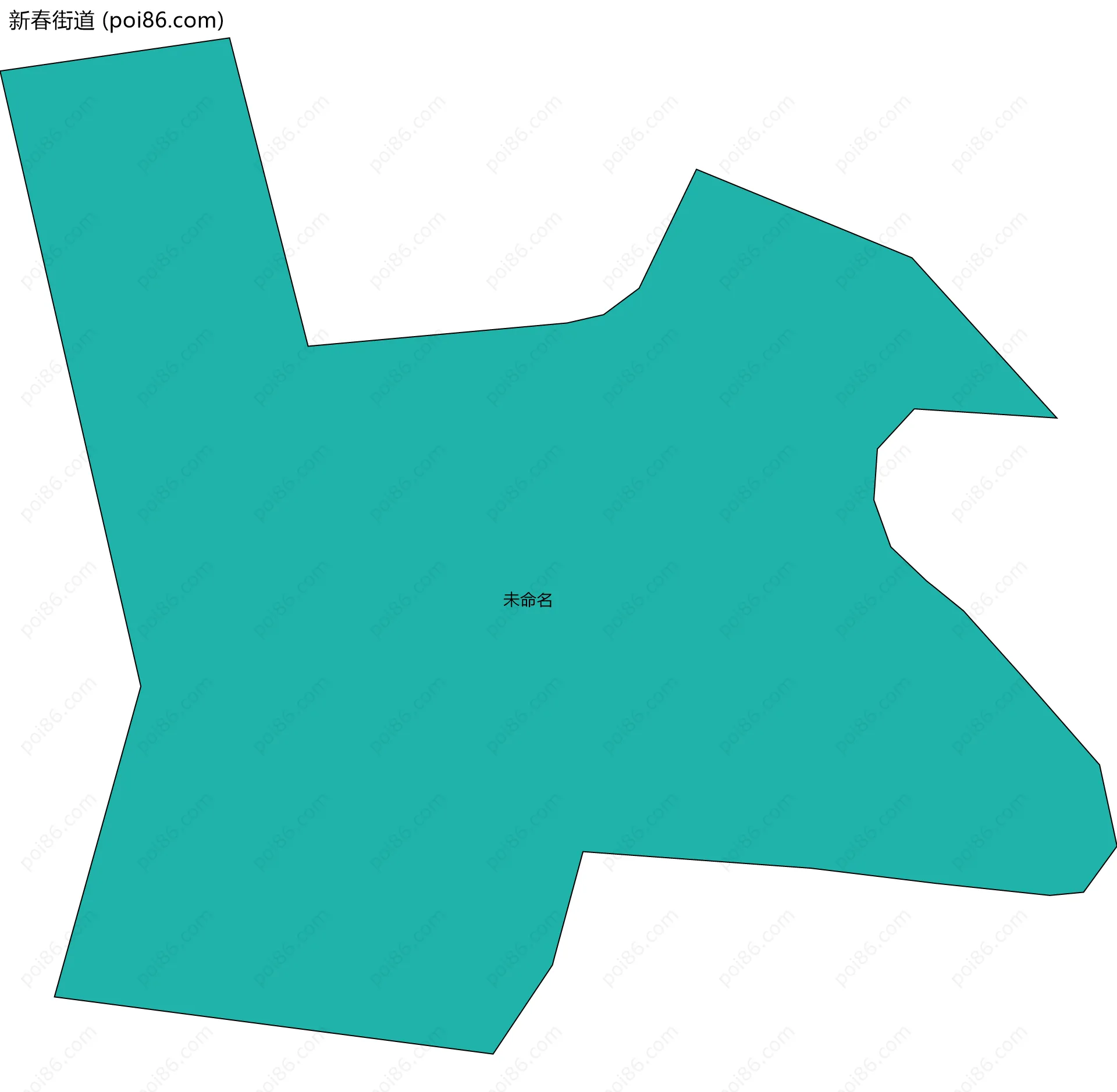 新春街道边界地图(五级行政区划)