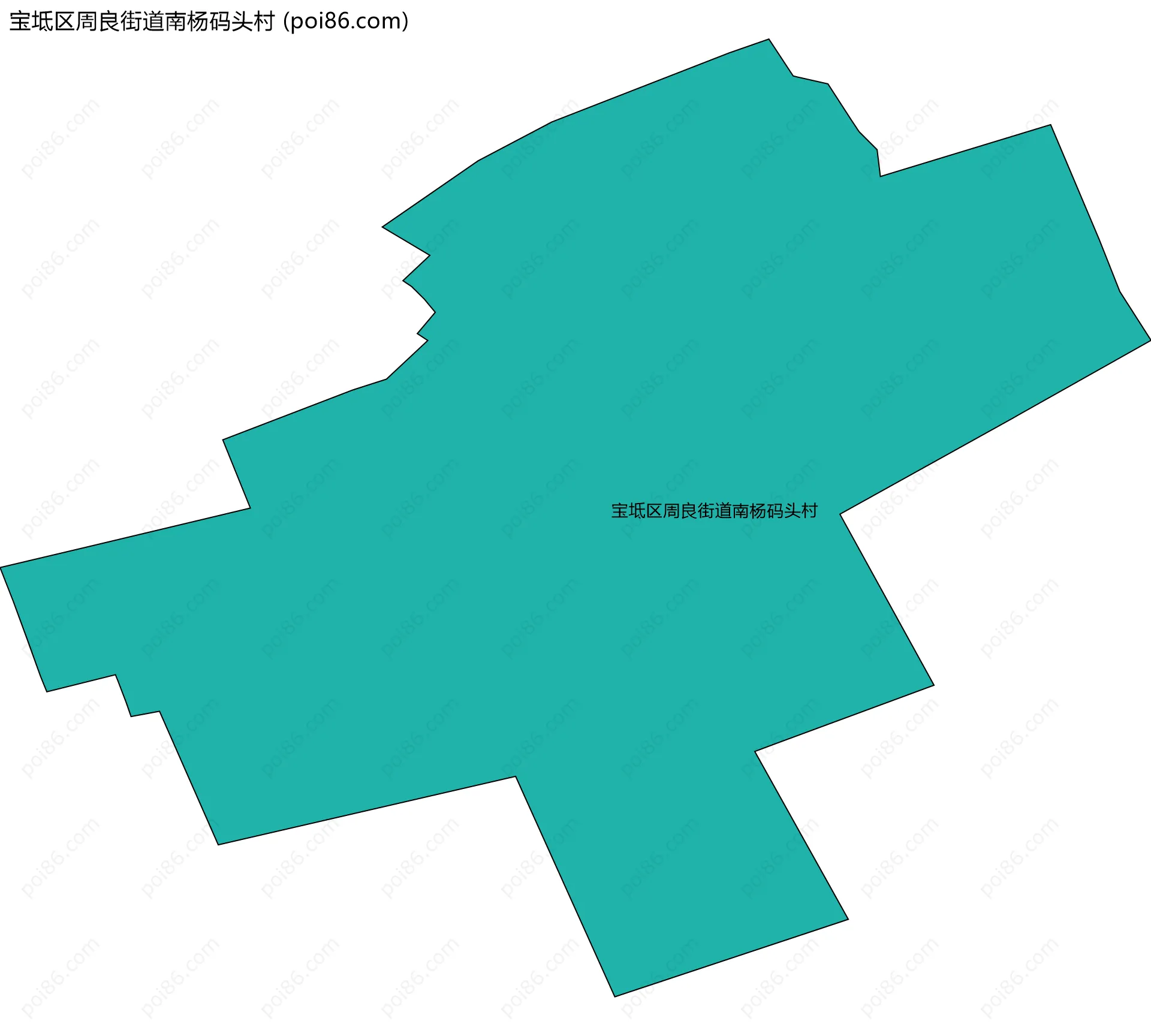 宝坻区周良街道南杨码头村边界地图