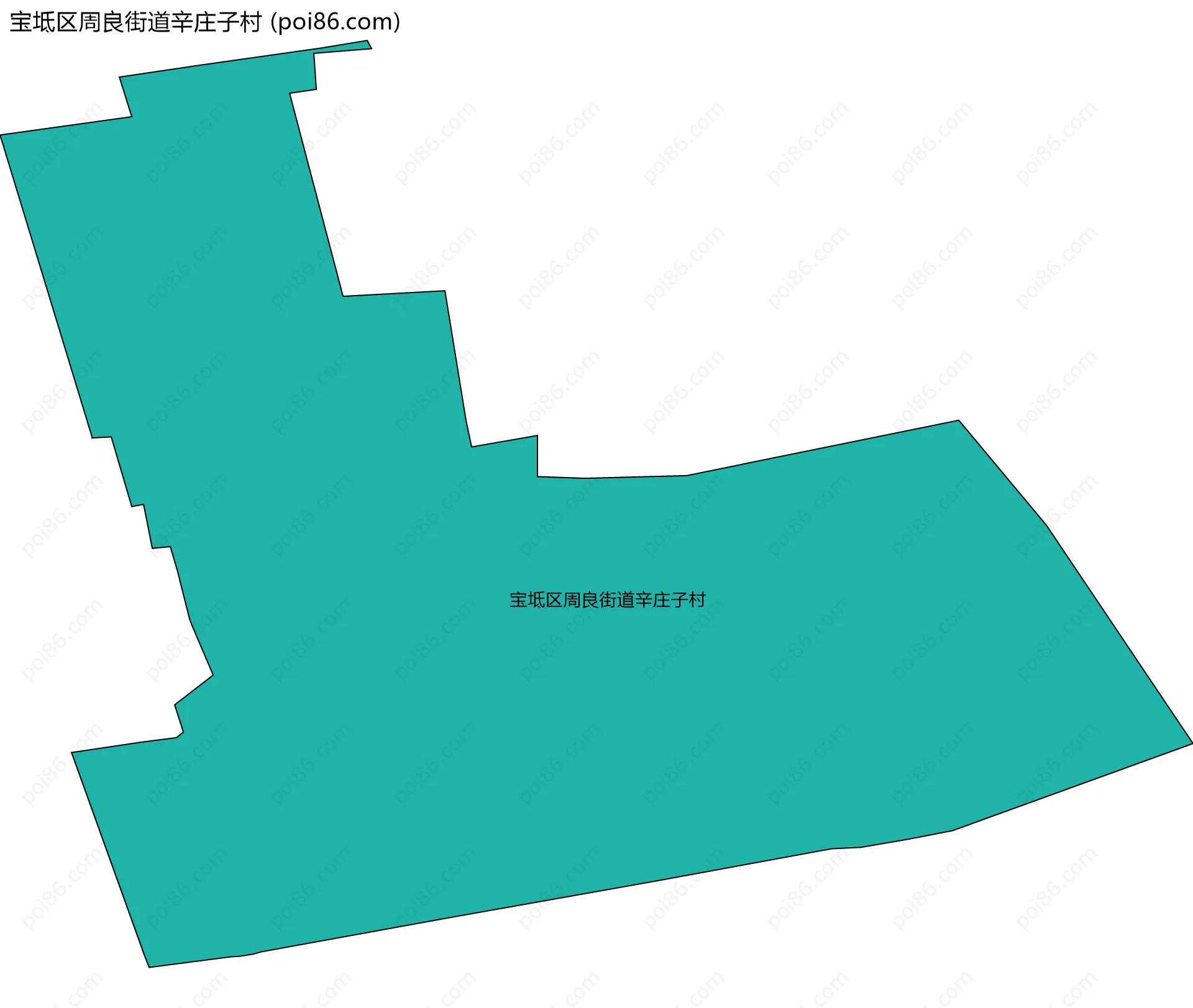宝坻区周良街道辛庄子村边界地图