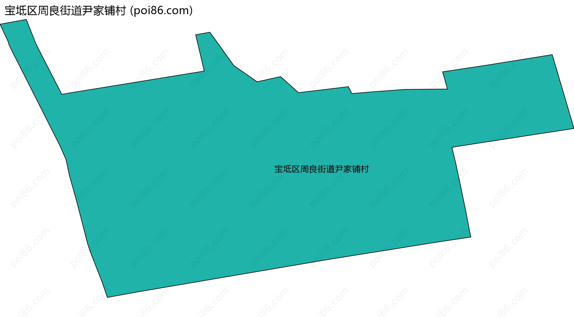 宝坻区周良街道尹家铺村边界地图