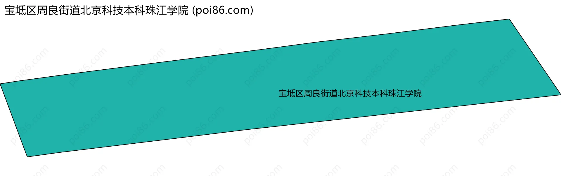 宝坻区周良街道北京科技本科珠江学院边界地图