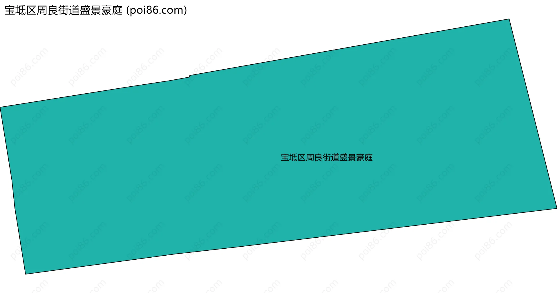 宝坻区周良街道盛景豪庭边界地图