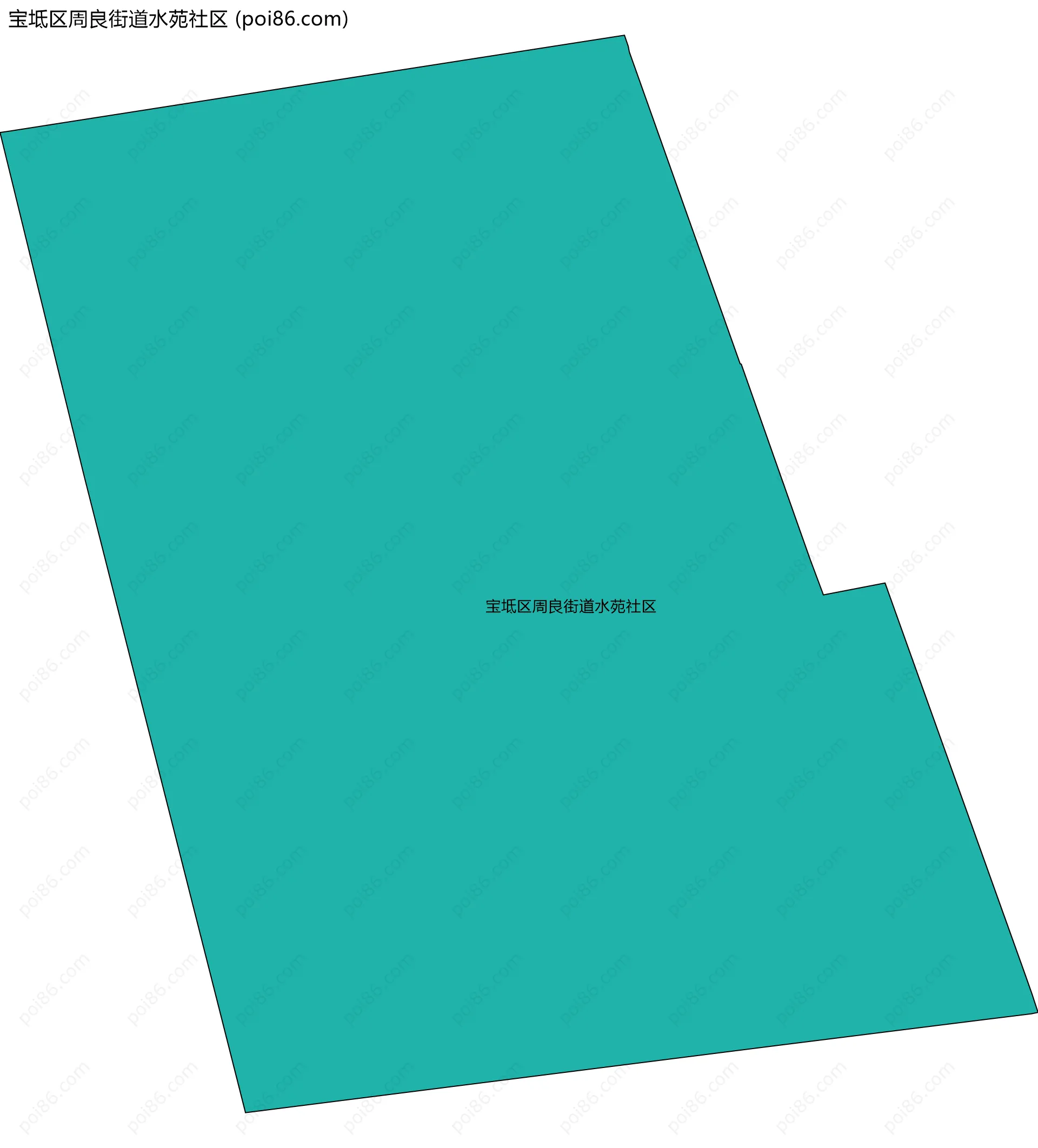 宝坻区周良街道水苑社区边界地图