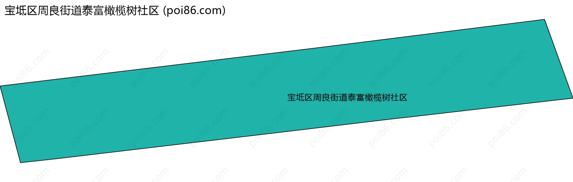 宝坻区周良街道泰富橄榄树社区边界地图