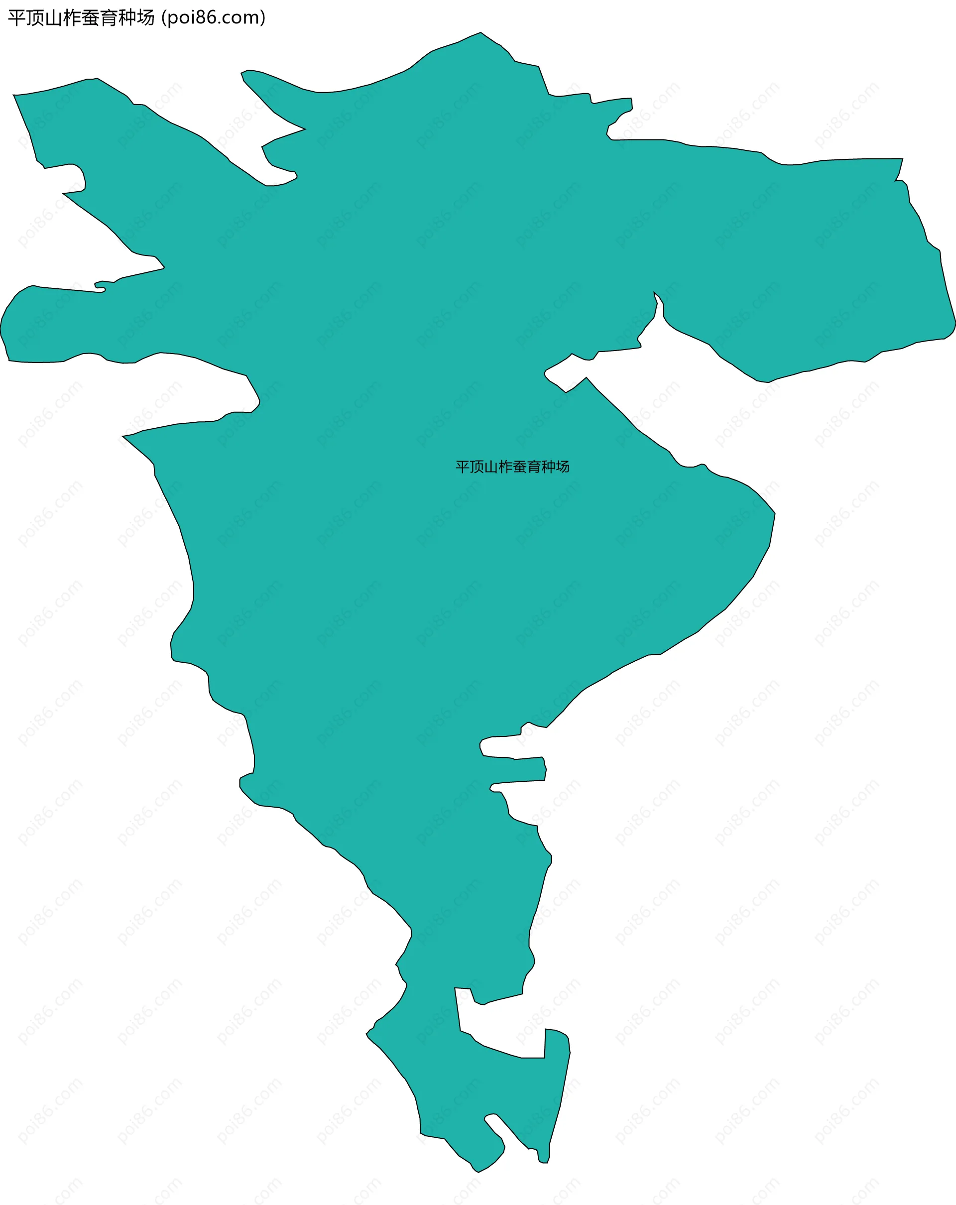 平顶山柞蚕育种场边界地图