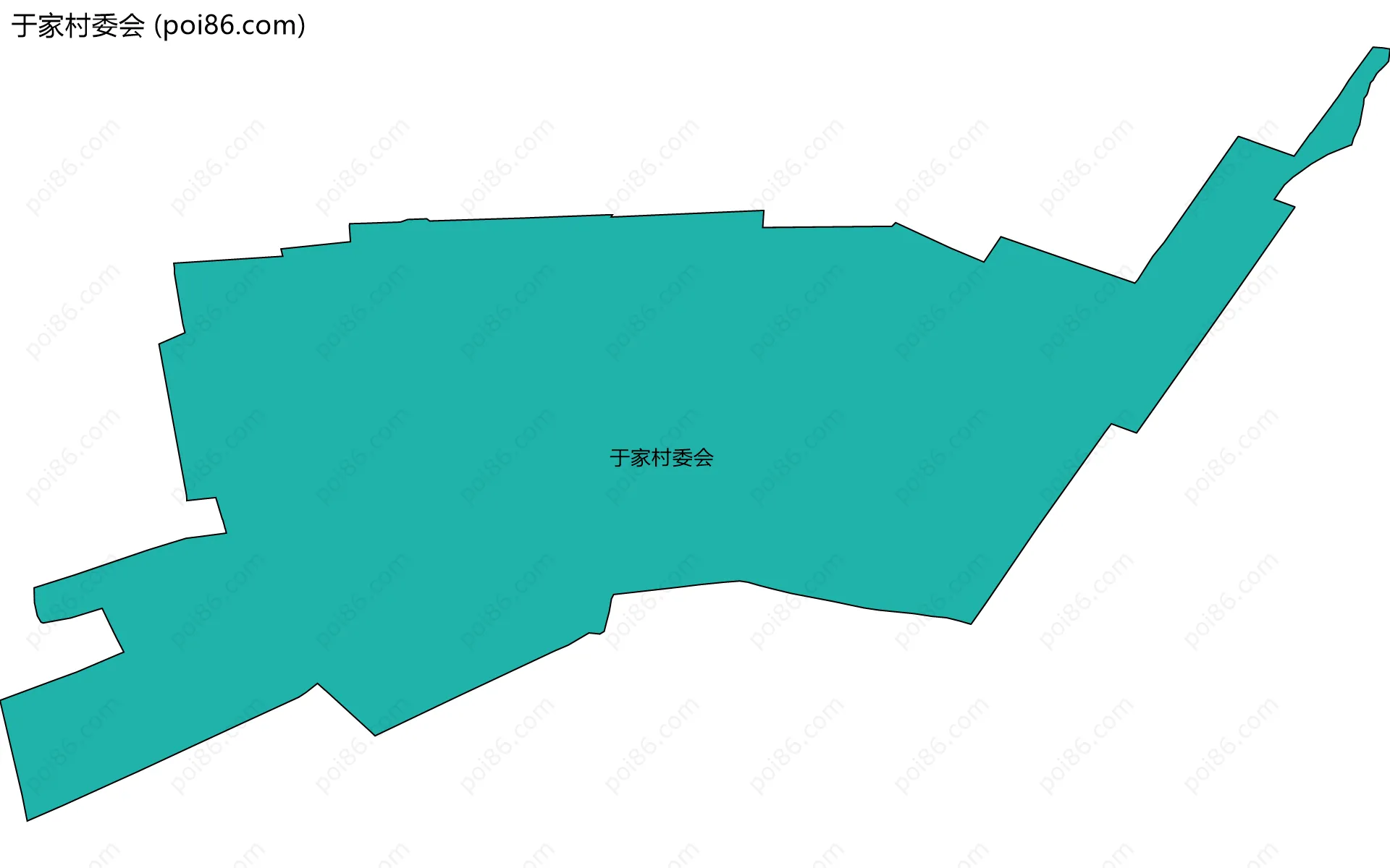 于家村委会边界地图