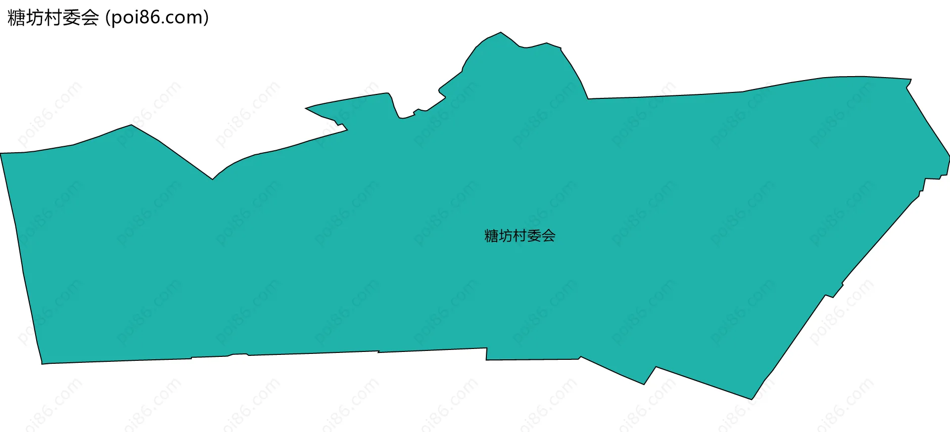 糖坊村委会边界地图