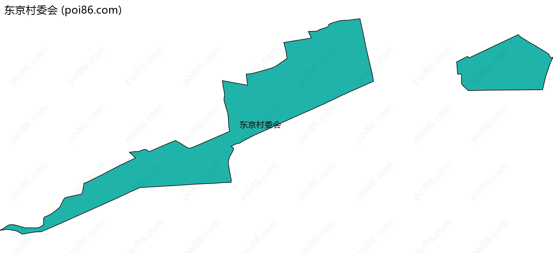 东京村委会边界地图