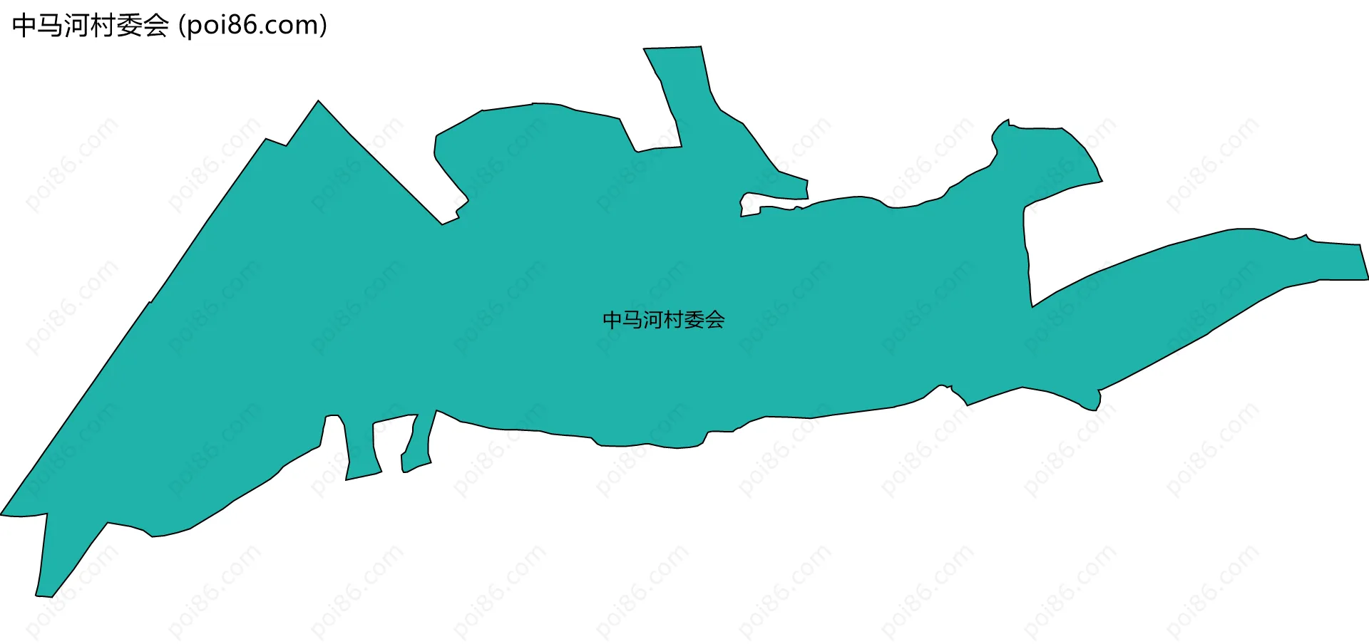 中马河村委会边界地图