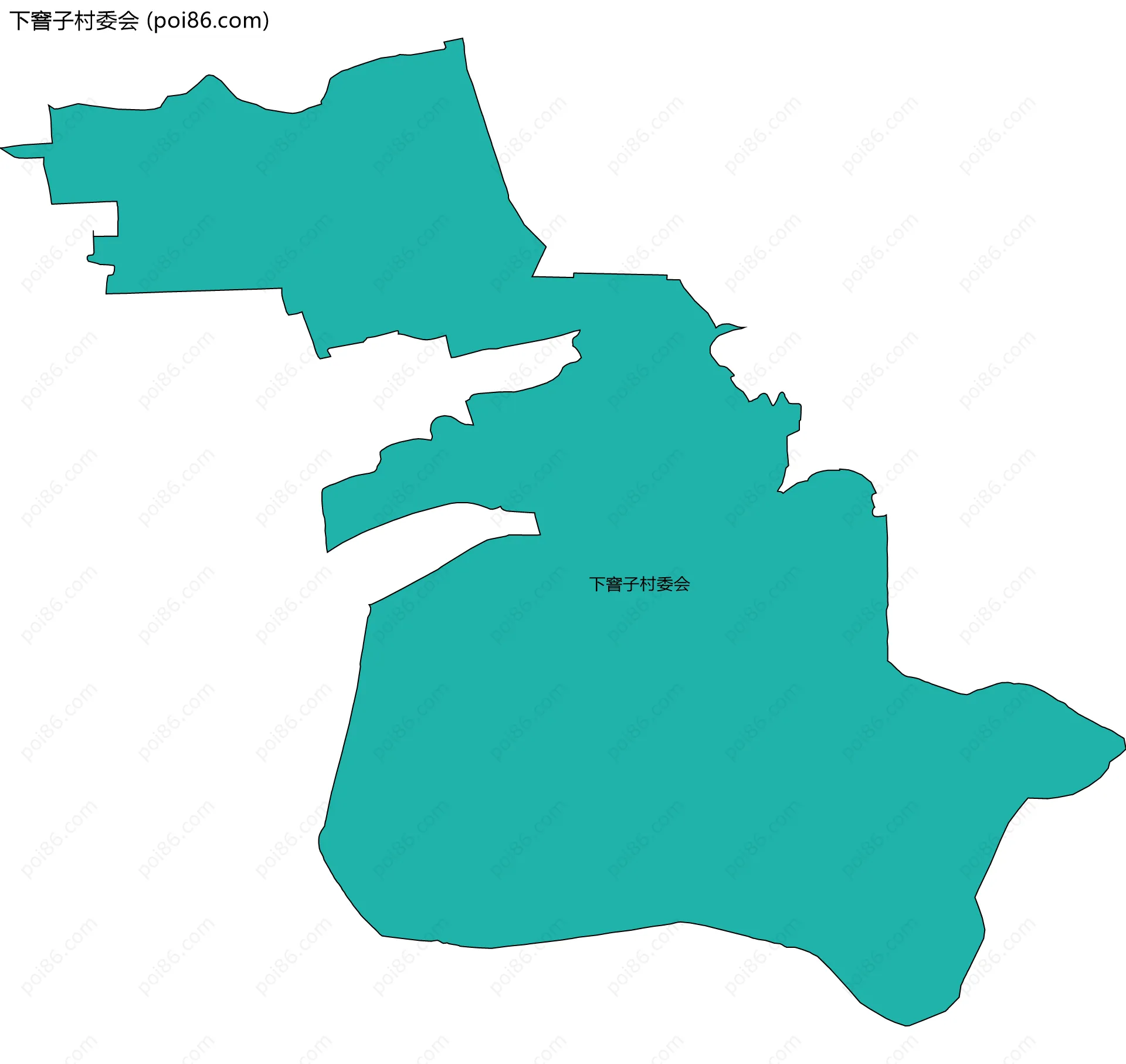 下窨子村委会边界地图