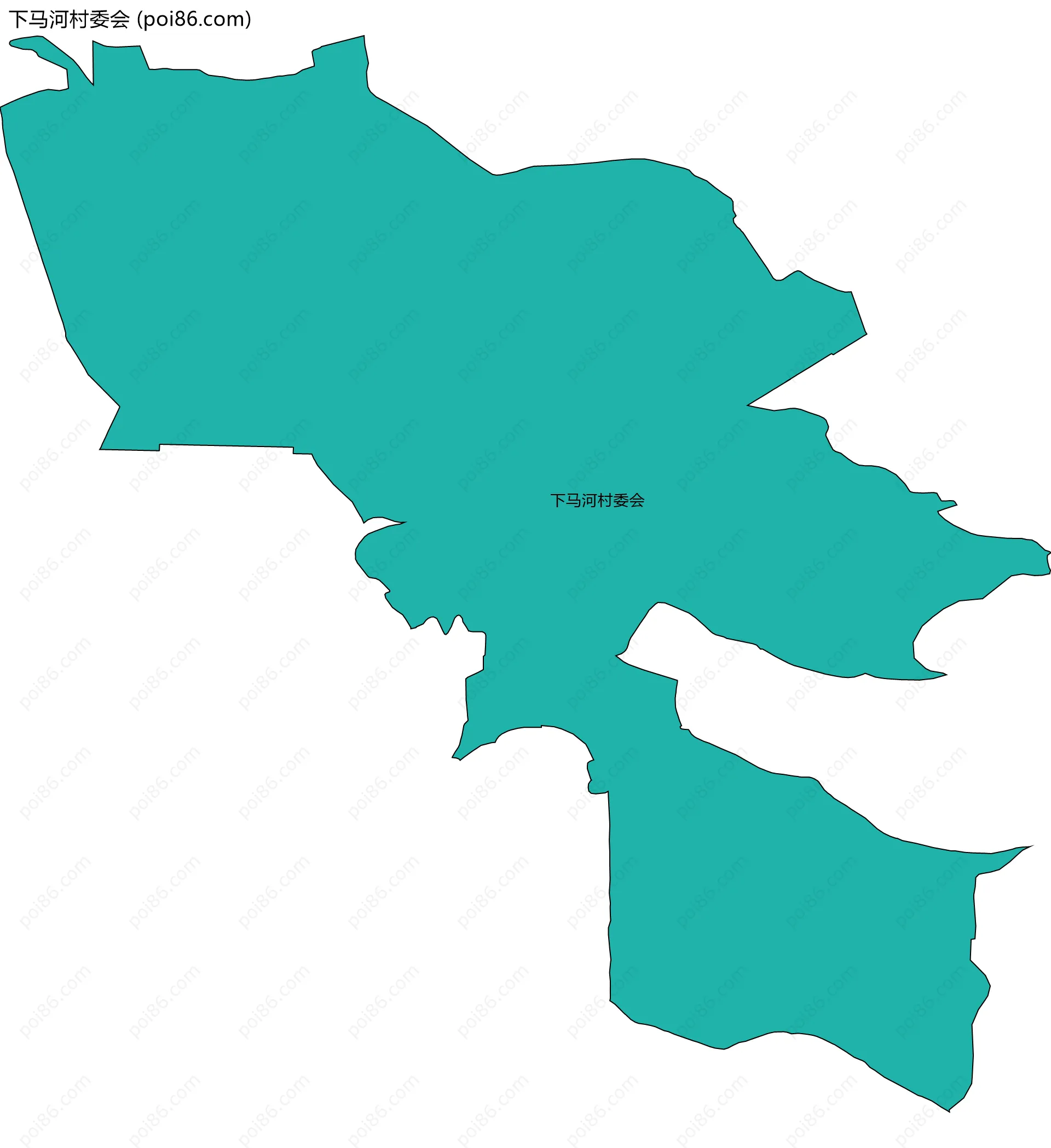 下马河村委会边界地图