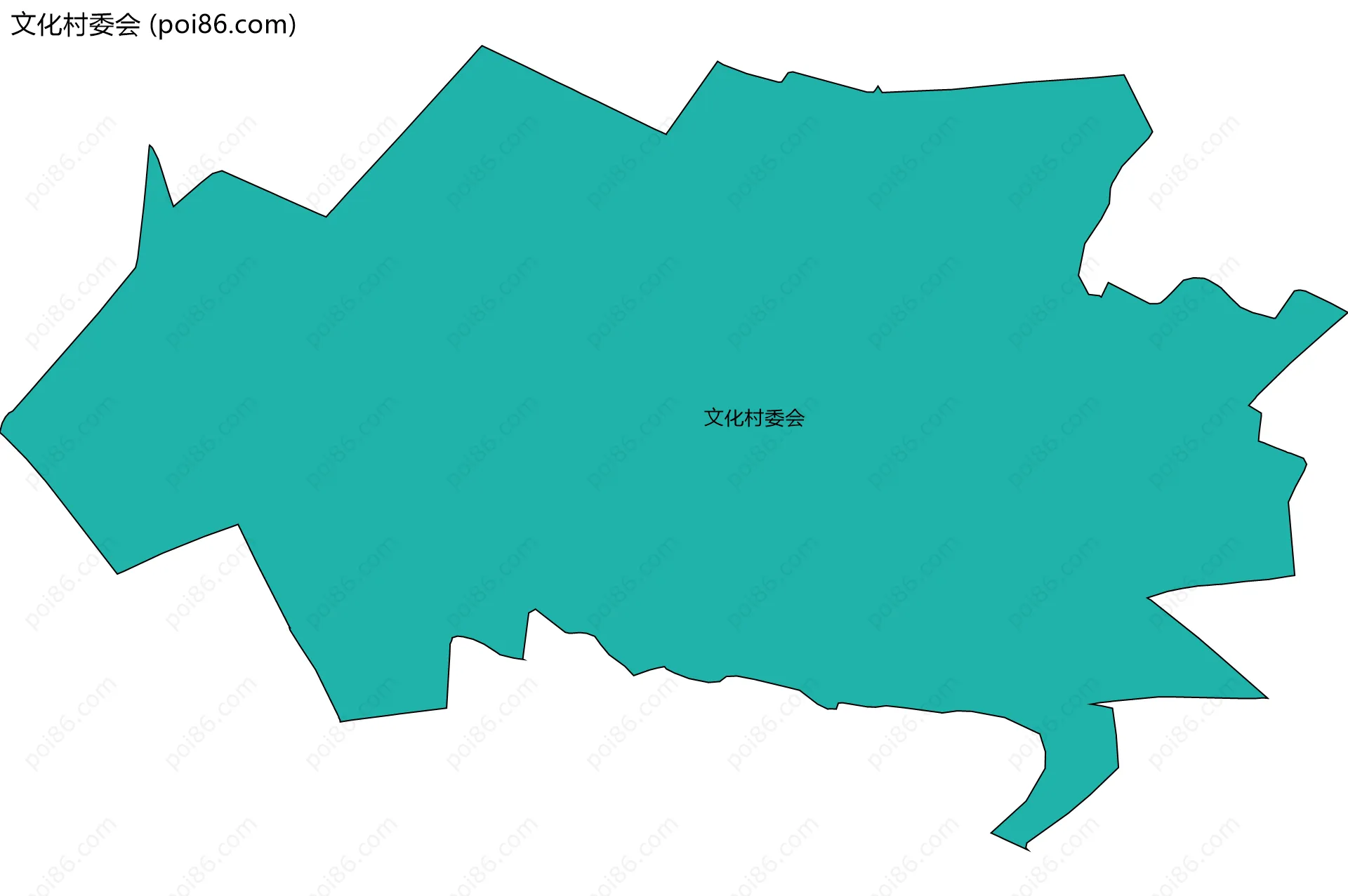 文化村委会边界地图