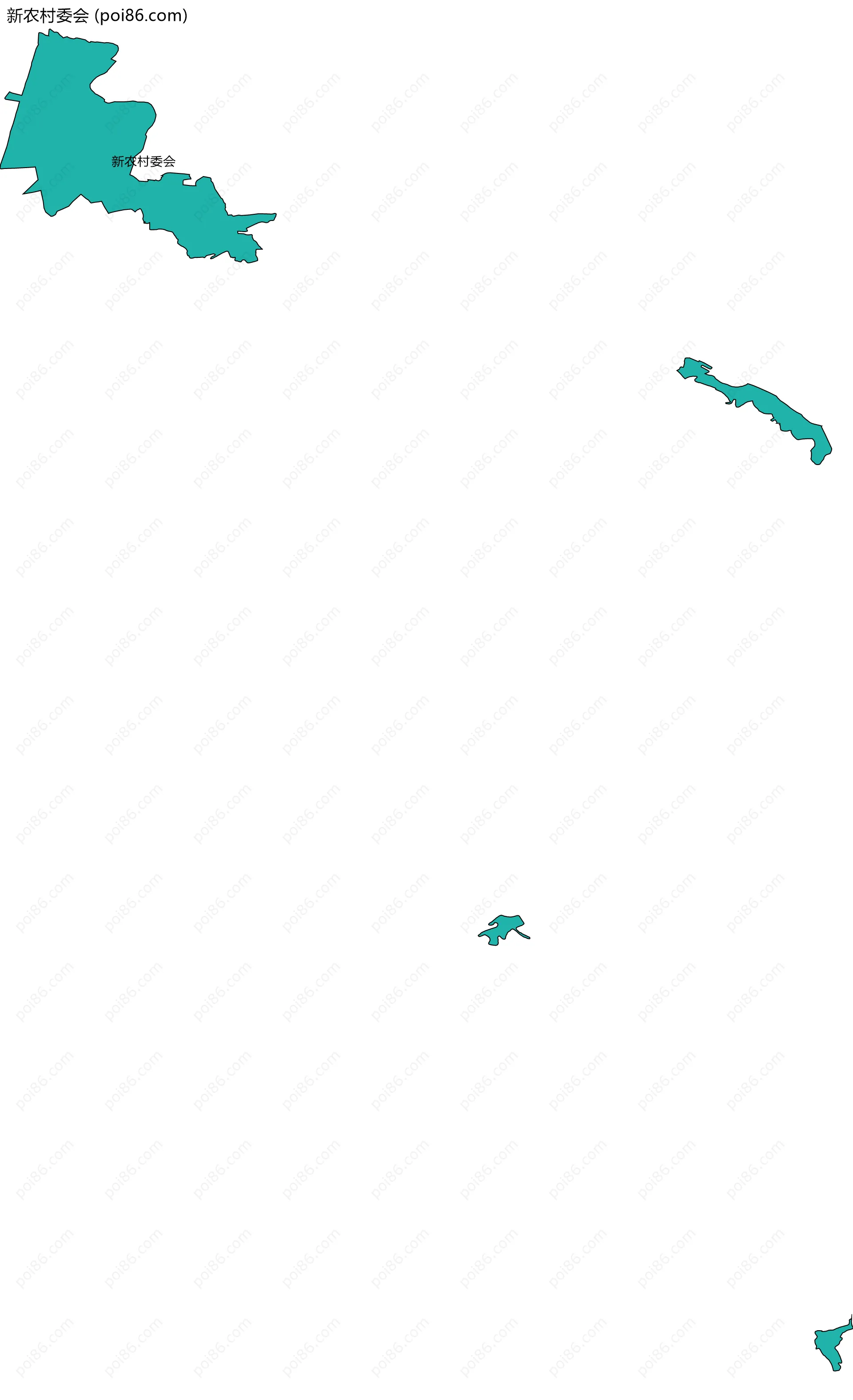 新农村委会边界地图