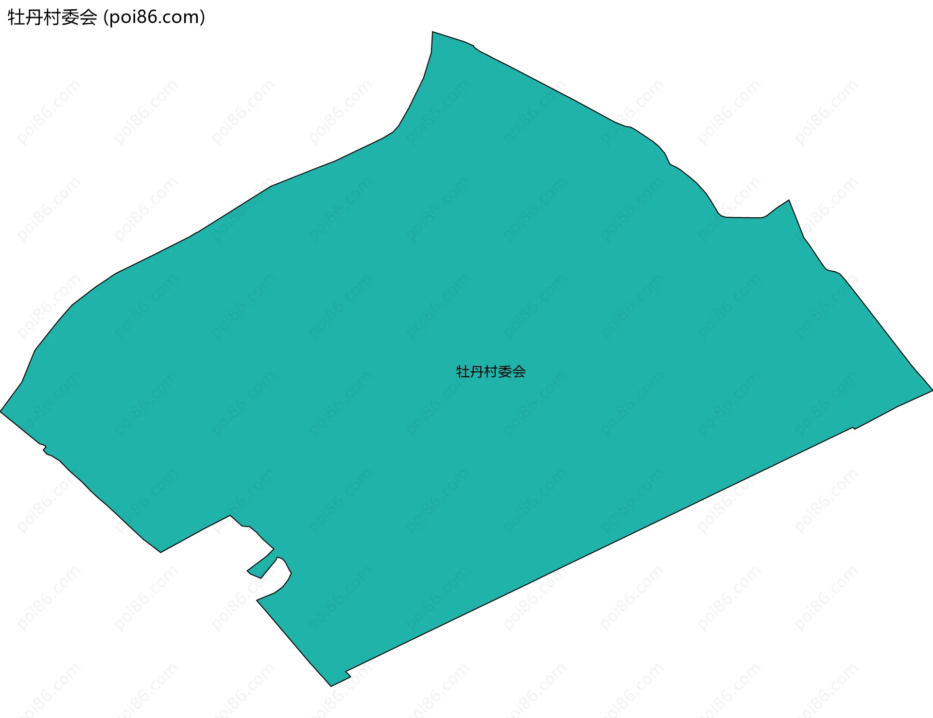 牡丹村委会边界地图