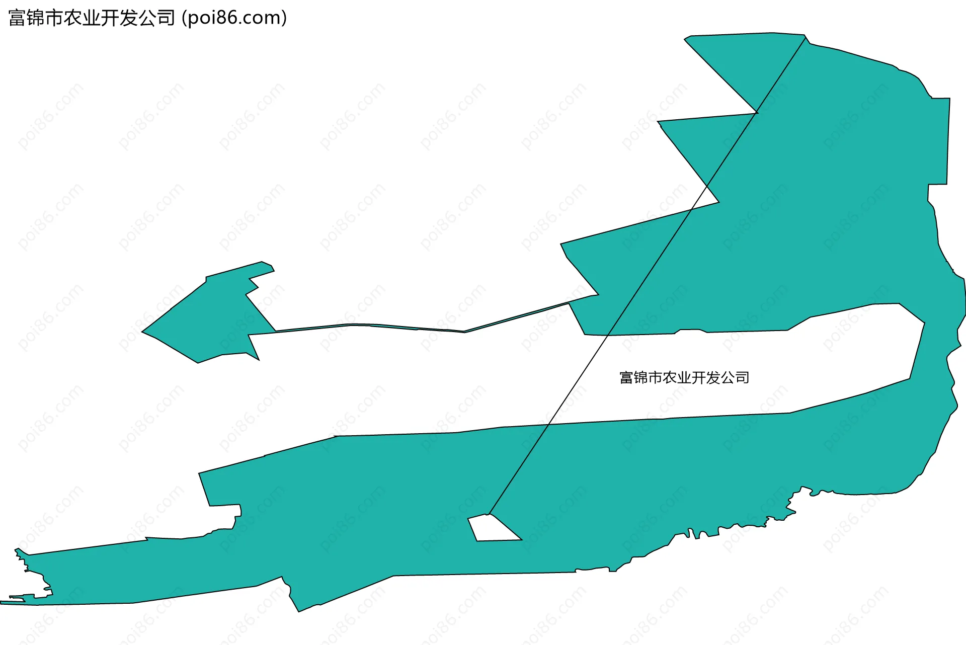 富锦市农业开发公司边界地图