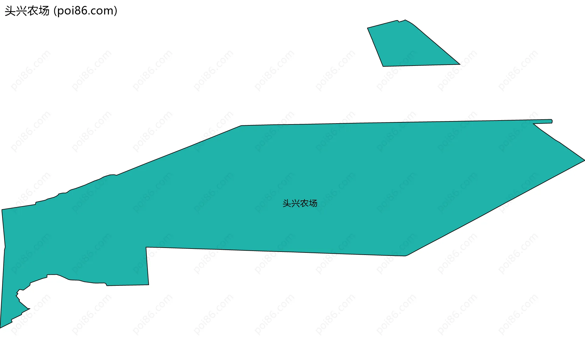 头兴农场边界地图