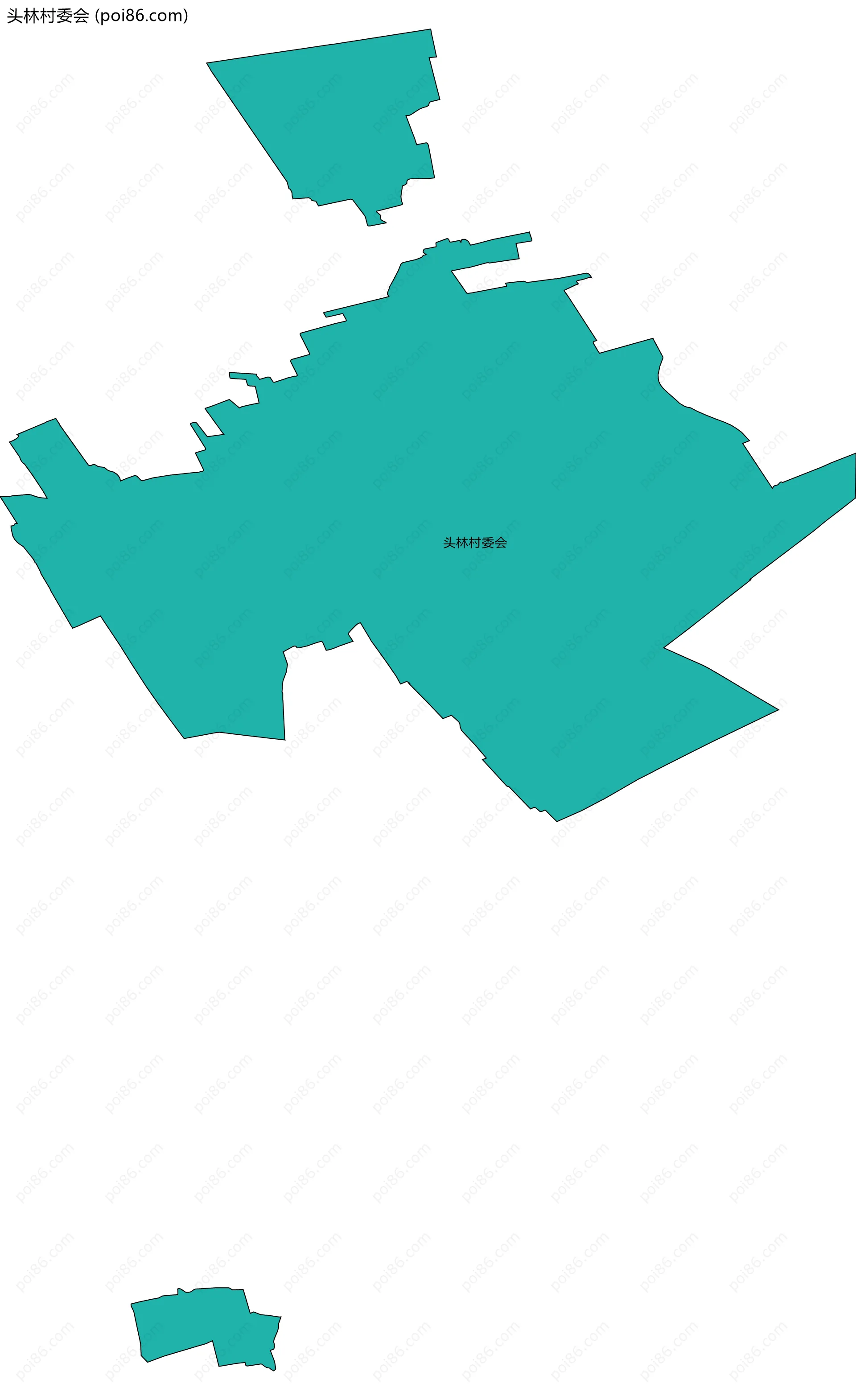 头林村委会边界地图
