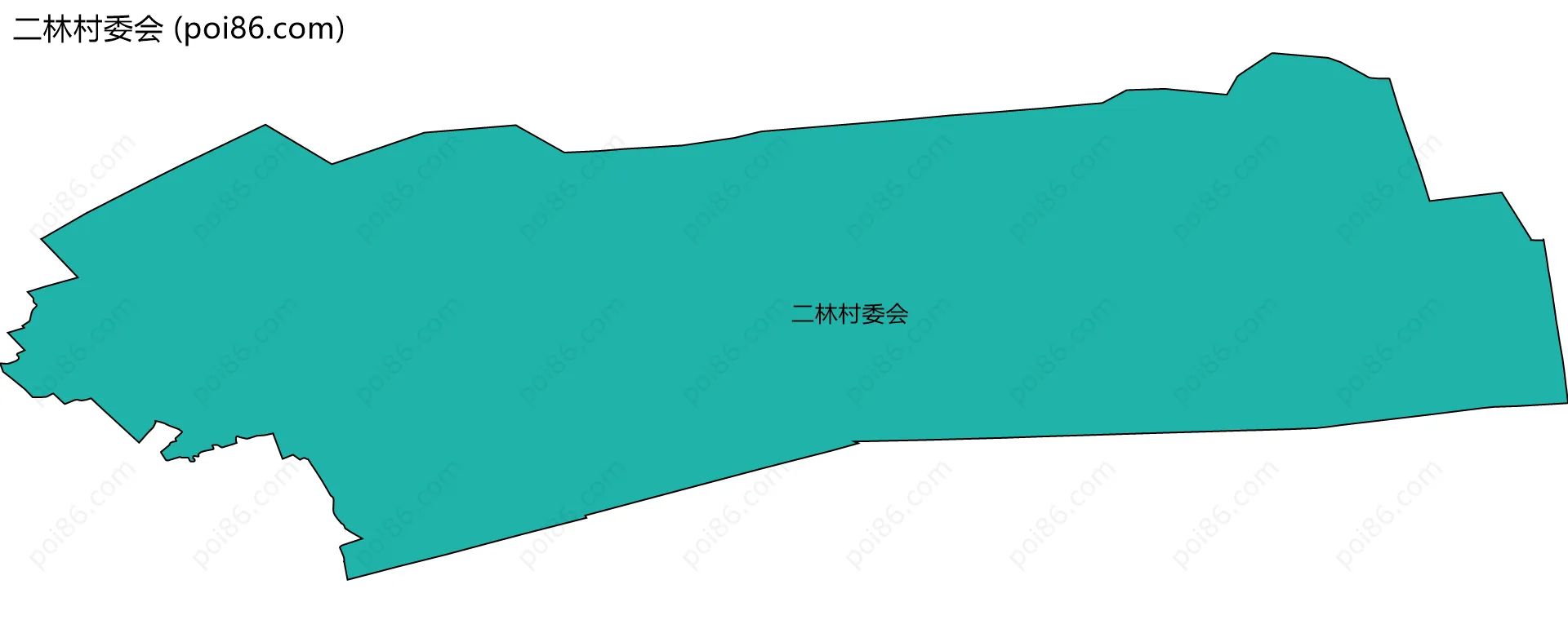 二林村委会边界地图