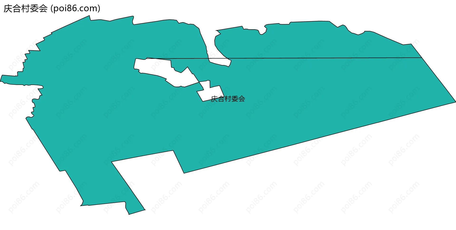 庆合村委会边界地图