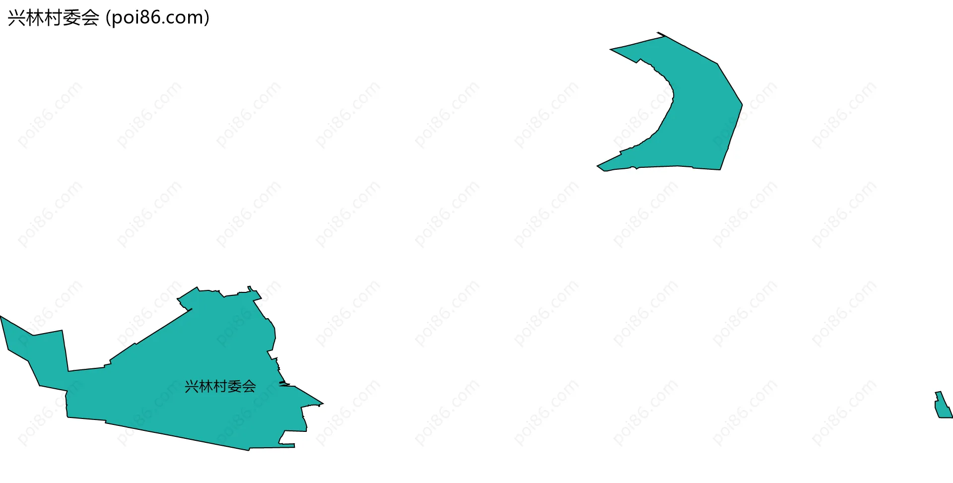 兴林村委会边界地图