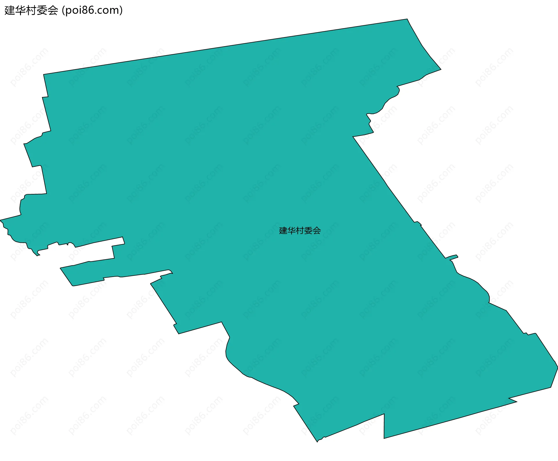 建华村委会边界地图