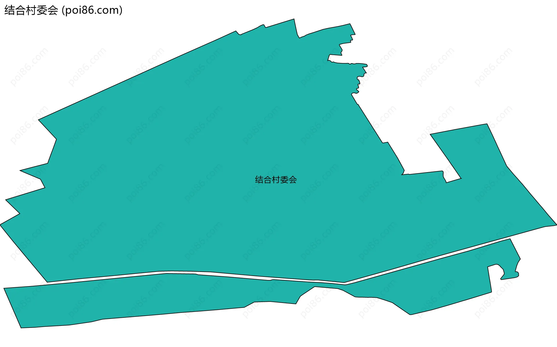 结合村委会边界地图
