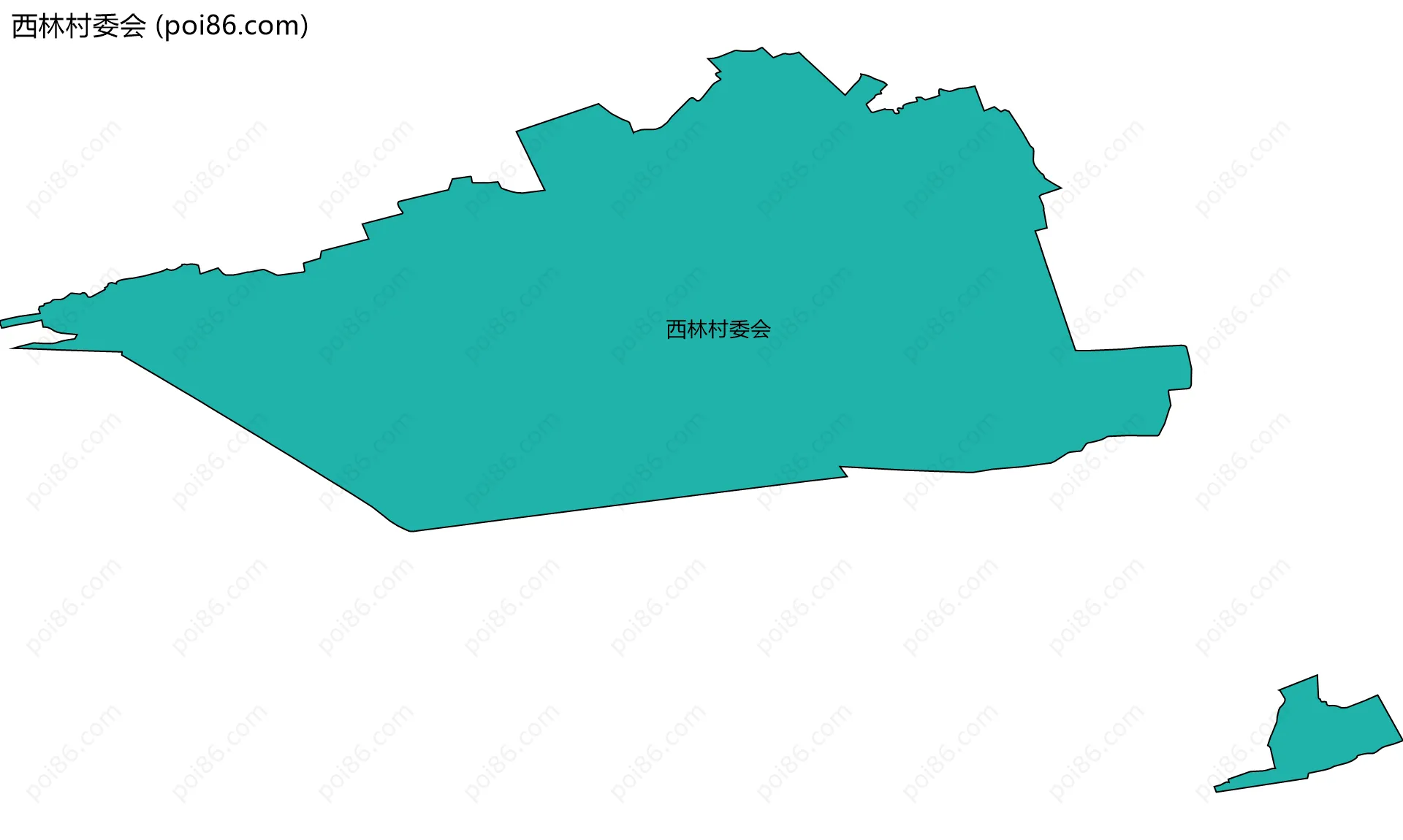 西林村委会边界地图