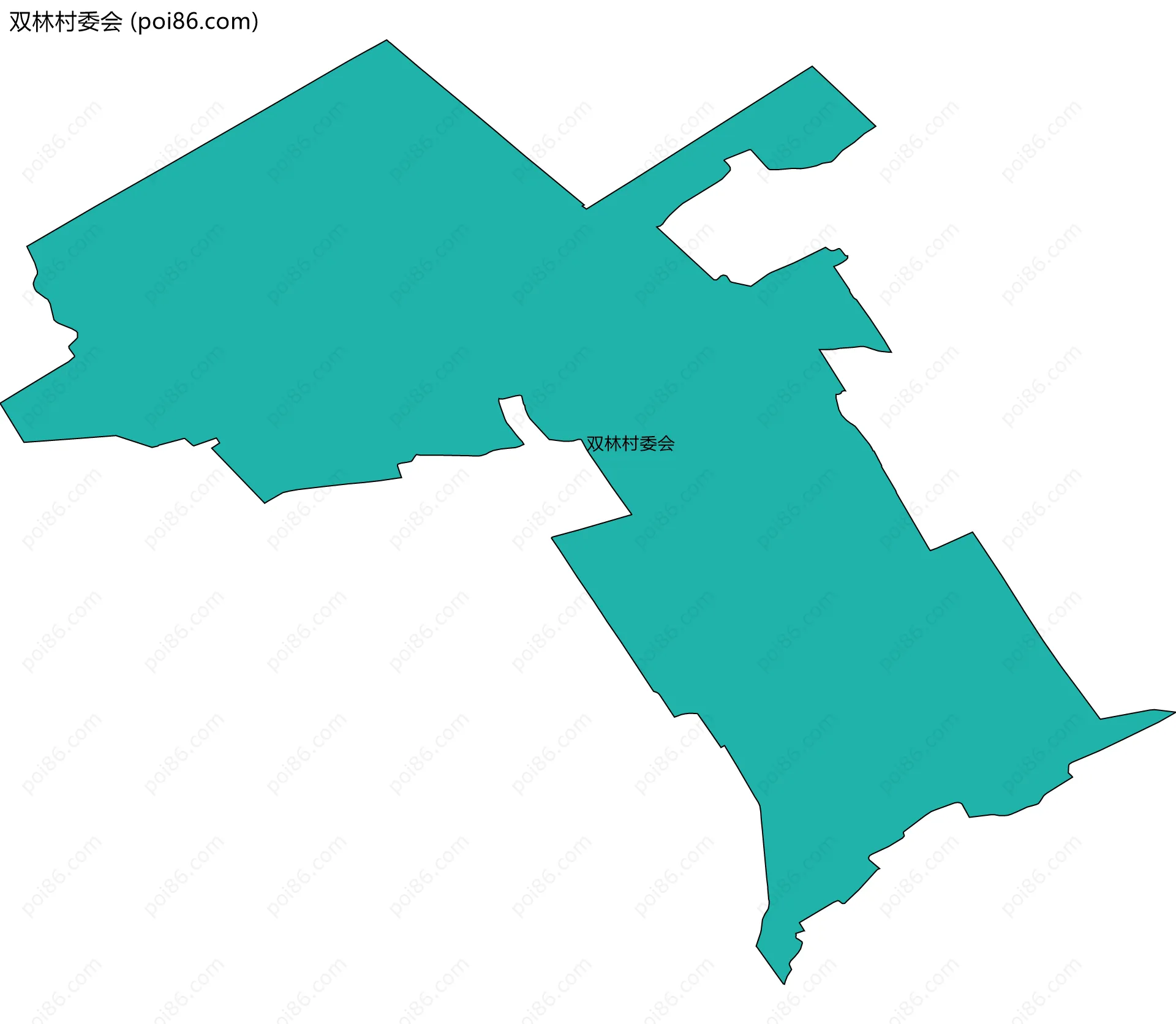 双林村委会边界地图