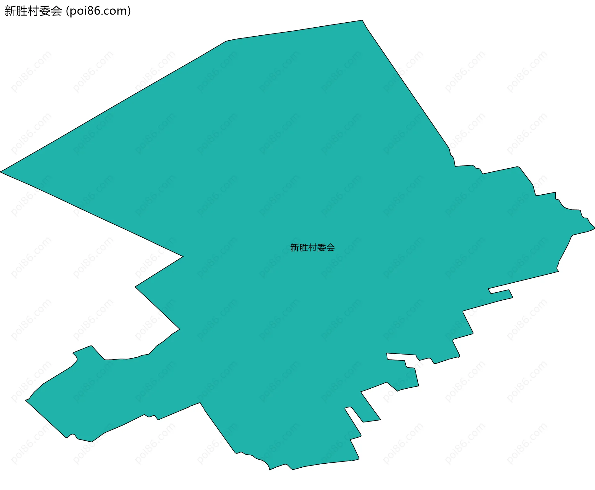 新胜村委会边界地图