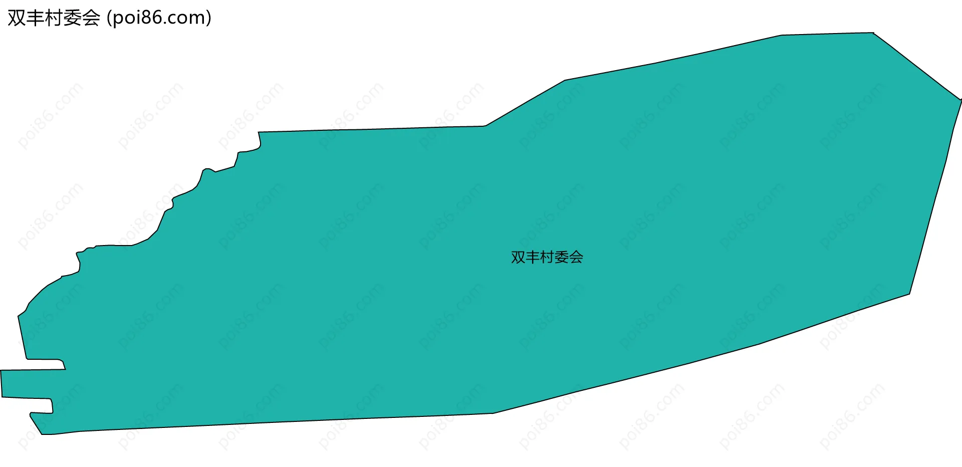 双丰村委会边界地图