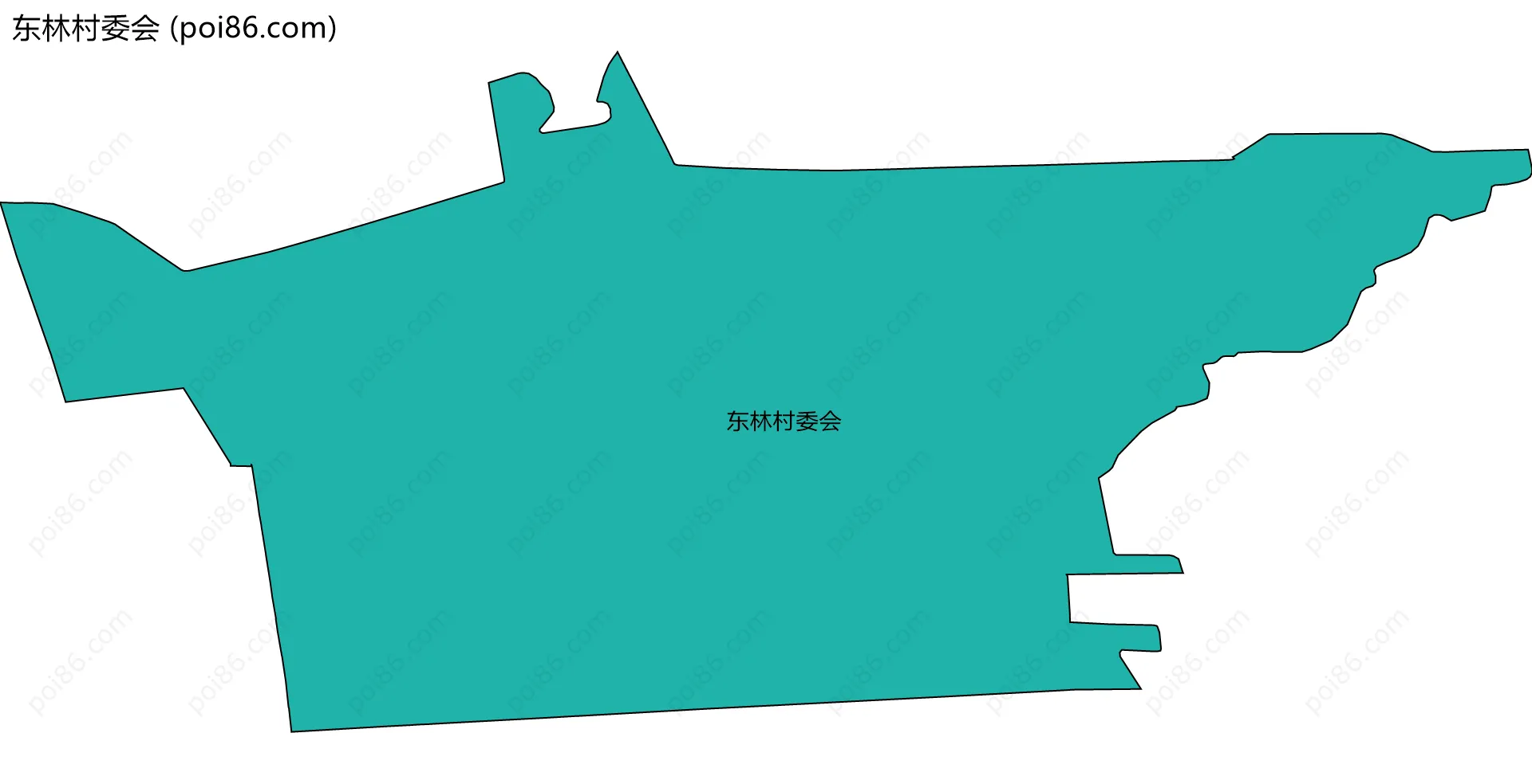 东林村委会边界地图