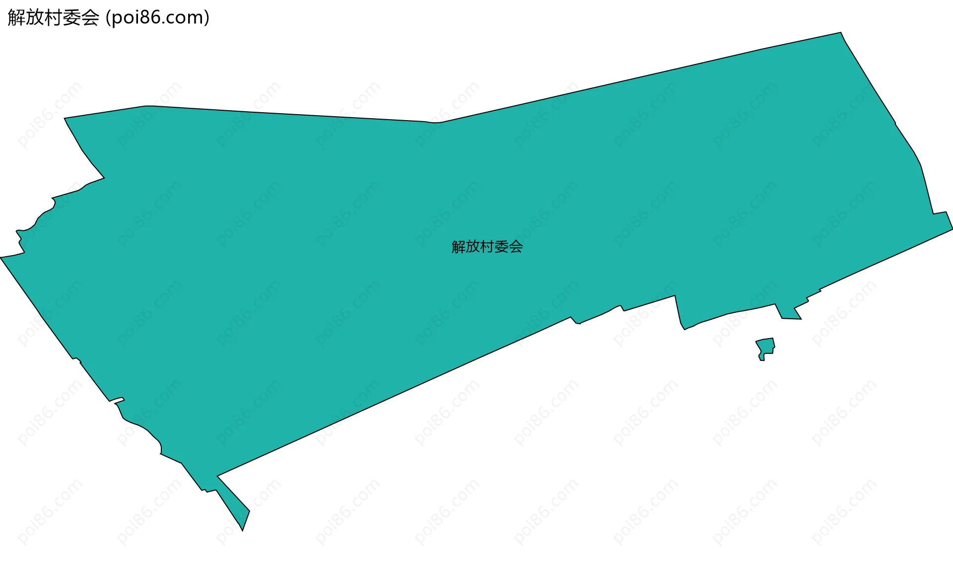 解放村委会边界地图