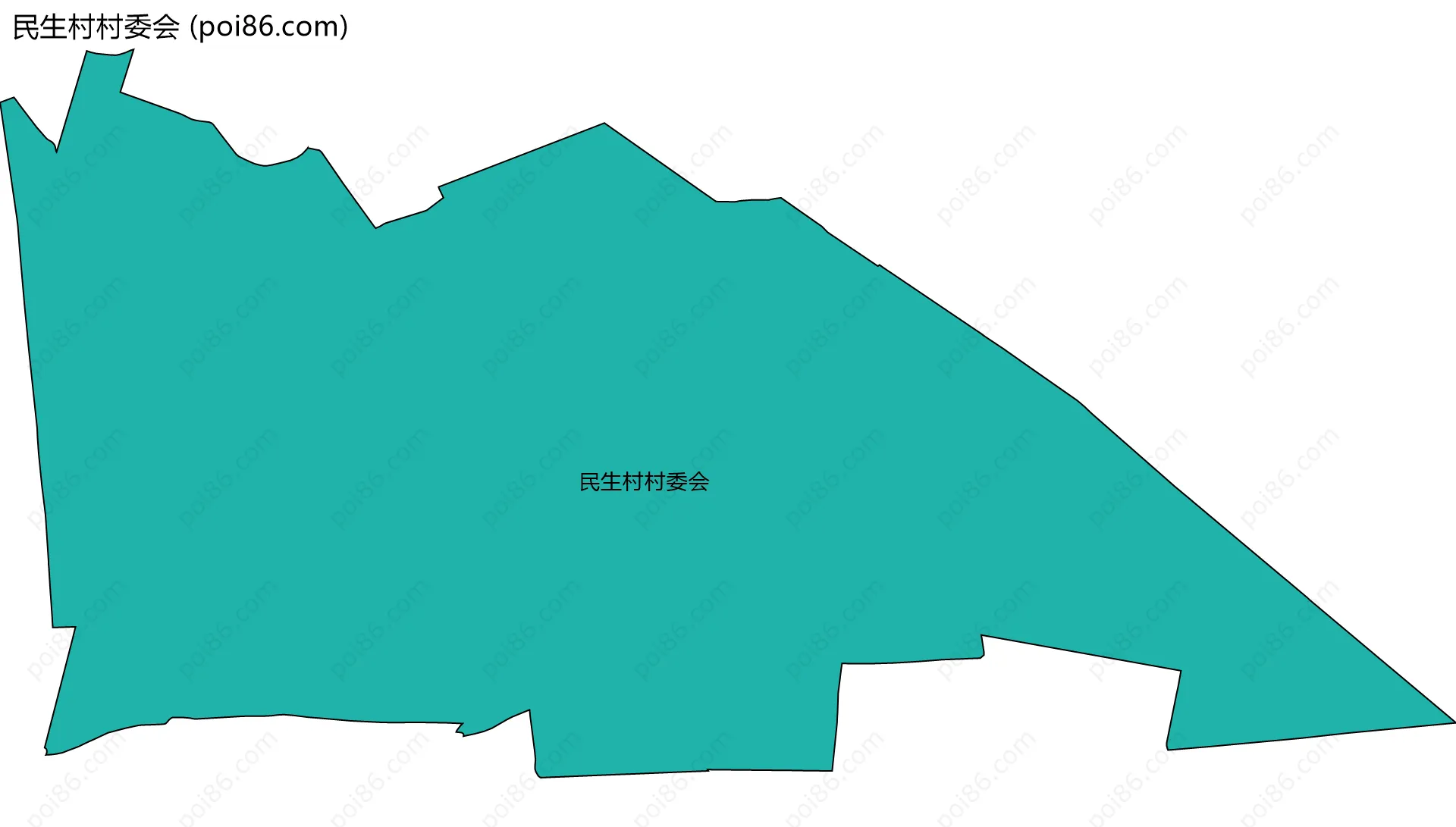 民生村村委会边界地图