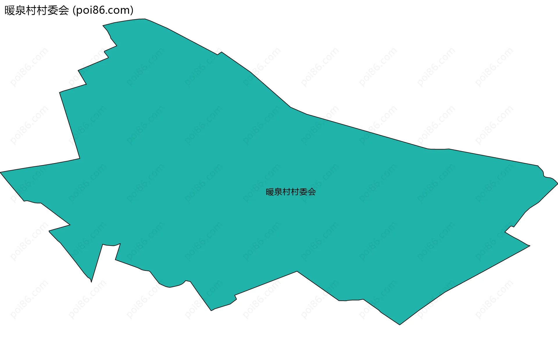暖泉村村委会边界地图