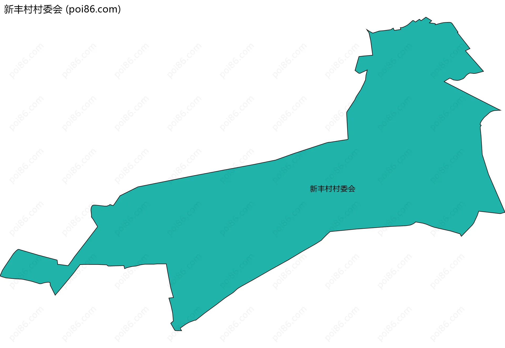 新丰村村委会边界地图