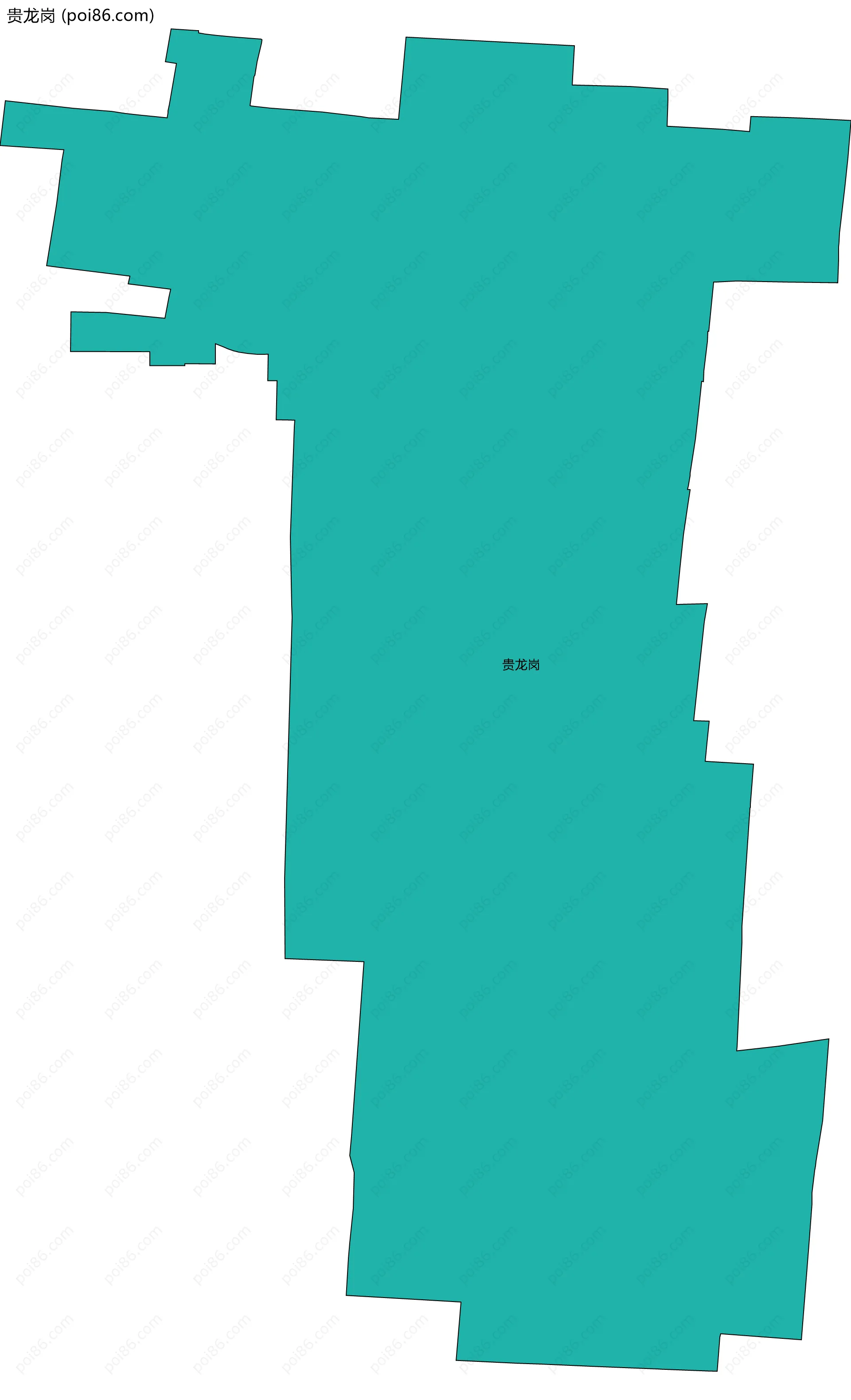 贵龙岗边界地图