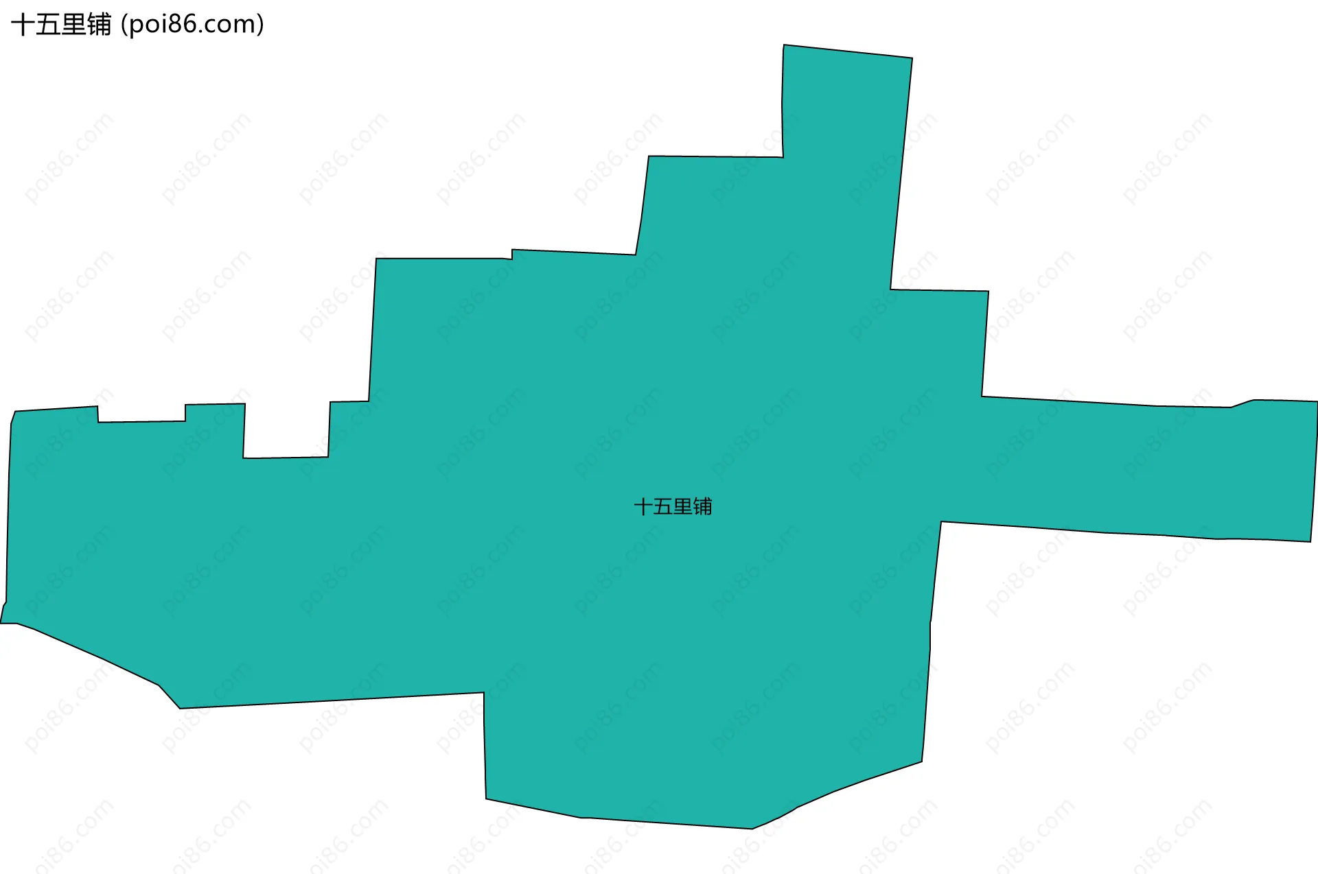 十五里铺边界地图