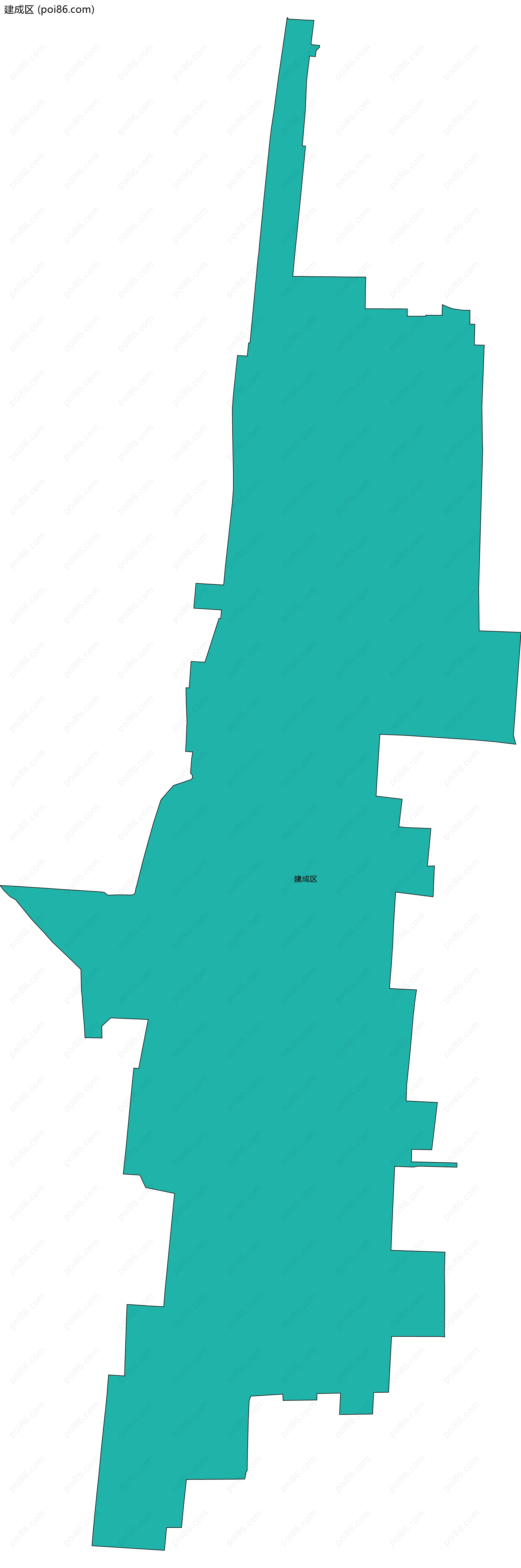 建成区边界地图