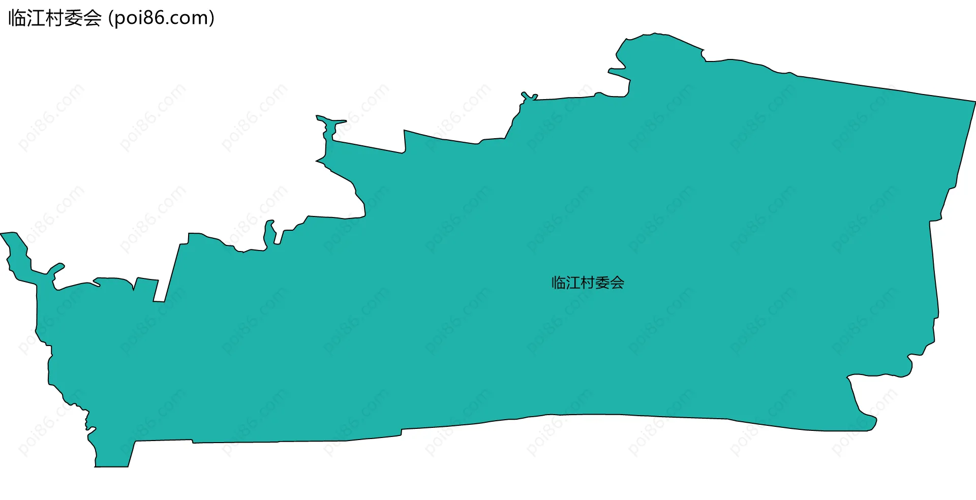 临江村委会边界地图